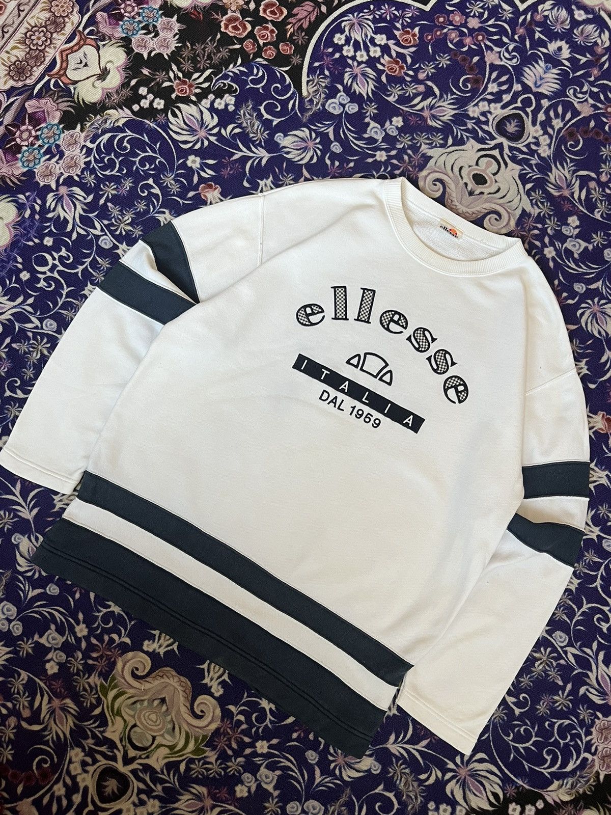 90s Ellesse Perugia Italia Vintage Sweatshirt Casual Style