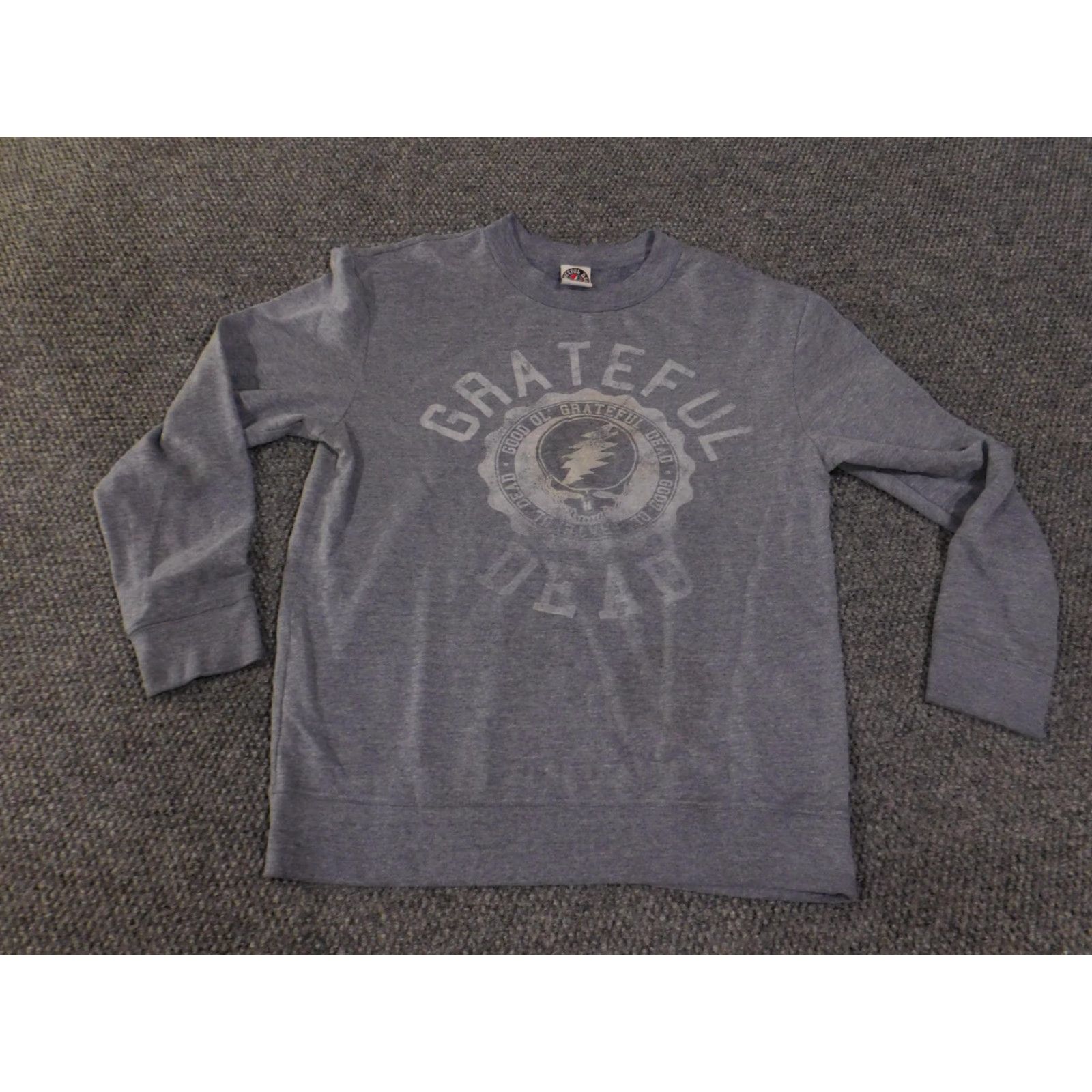 Logo 7 Grateful Dead Sweater Mens L Gray Crewneck Pullover Band Logo Graphic 2010s Mens Vintage? Size US L / EU 52-54 / 3 - 3 Thumbnail