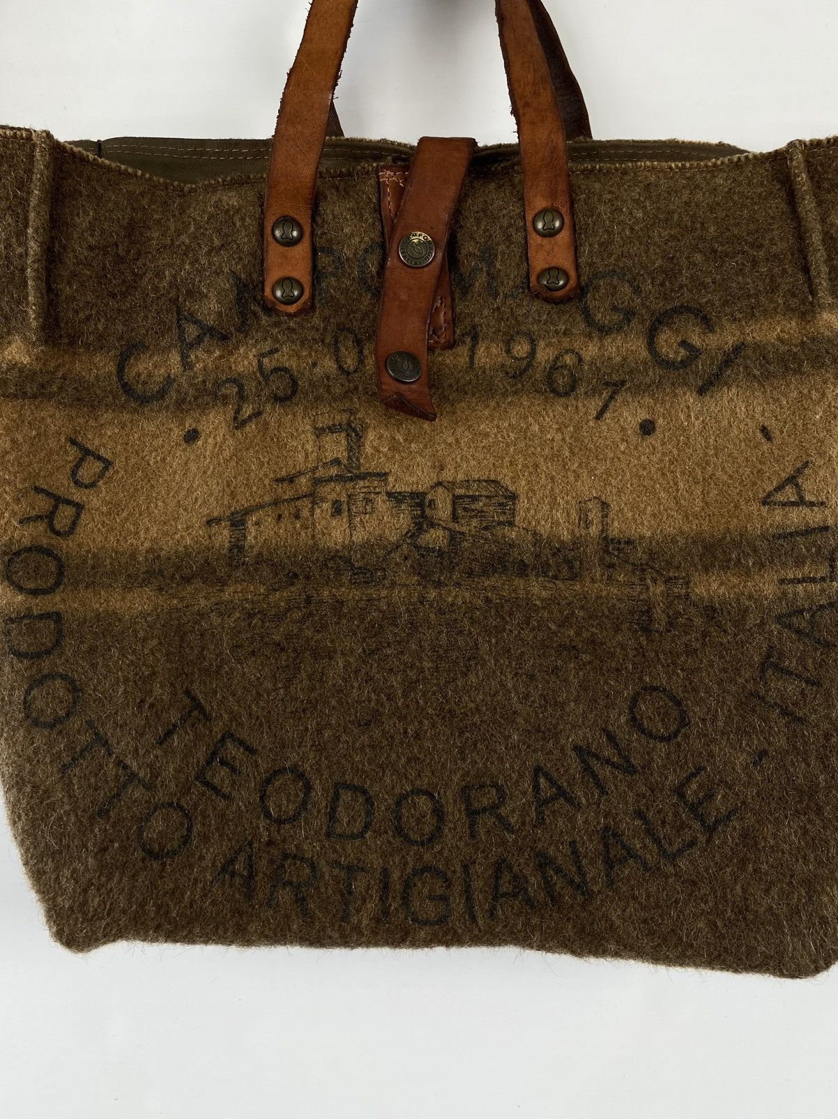 Vintage Campomaggi Italian Wool Tote Bag Size ONE SIZE - 3 Thumbnail