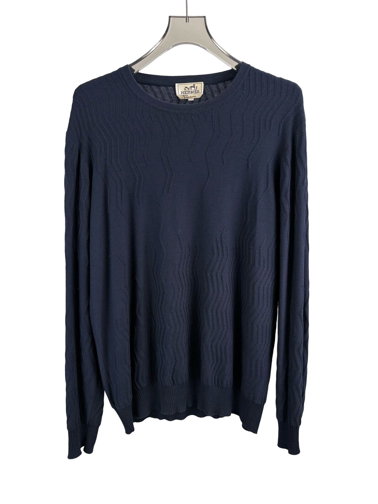 Hermes Hermes Textured Cashmere Blend Knit Sweater XXL Size US XXL / EU 58 / 5 - 1 Thumbnail