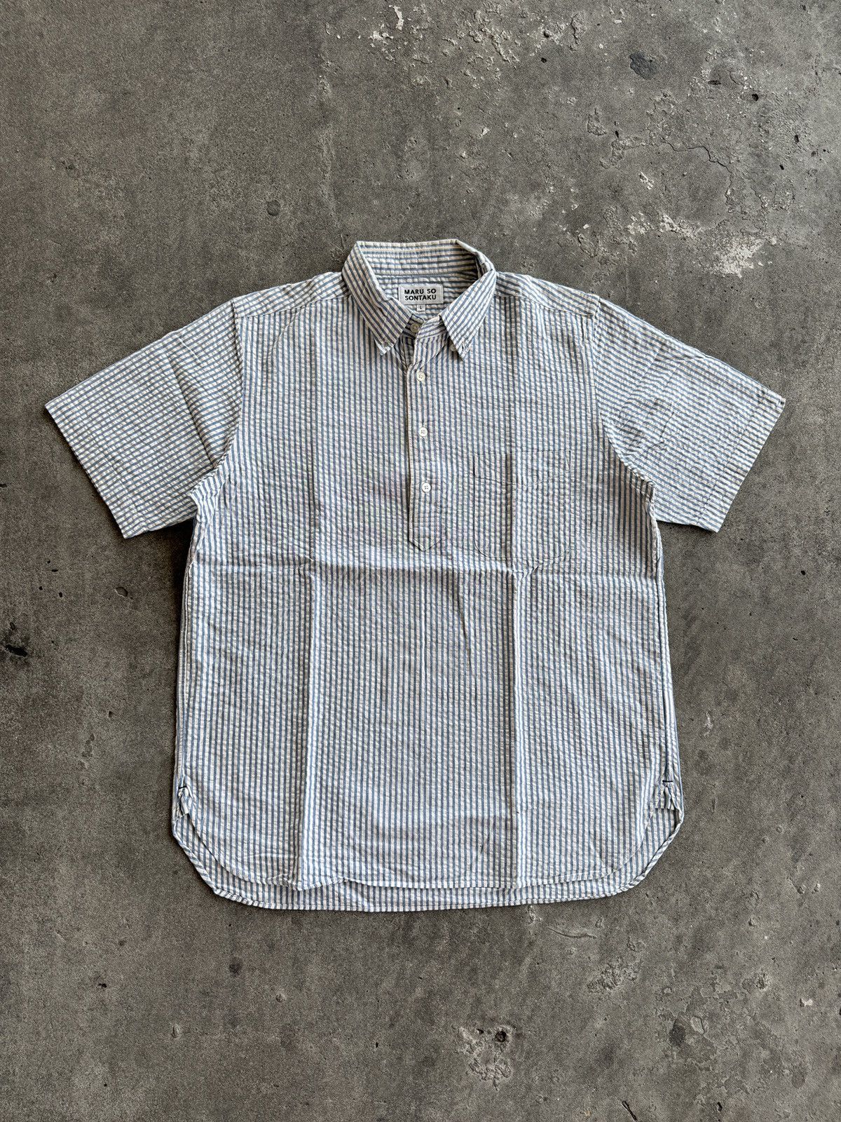 Japanese Brand Vintage 90’s Shirt Button Ups Maru So Sontaku Iseey Miyake Size US L / EU 52-54 / 3 - 1 Thumbnail