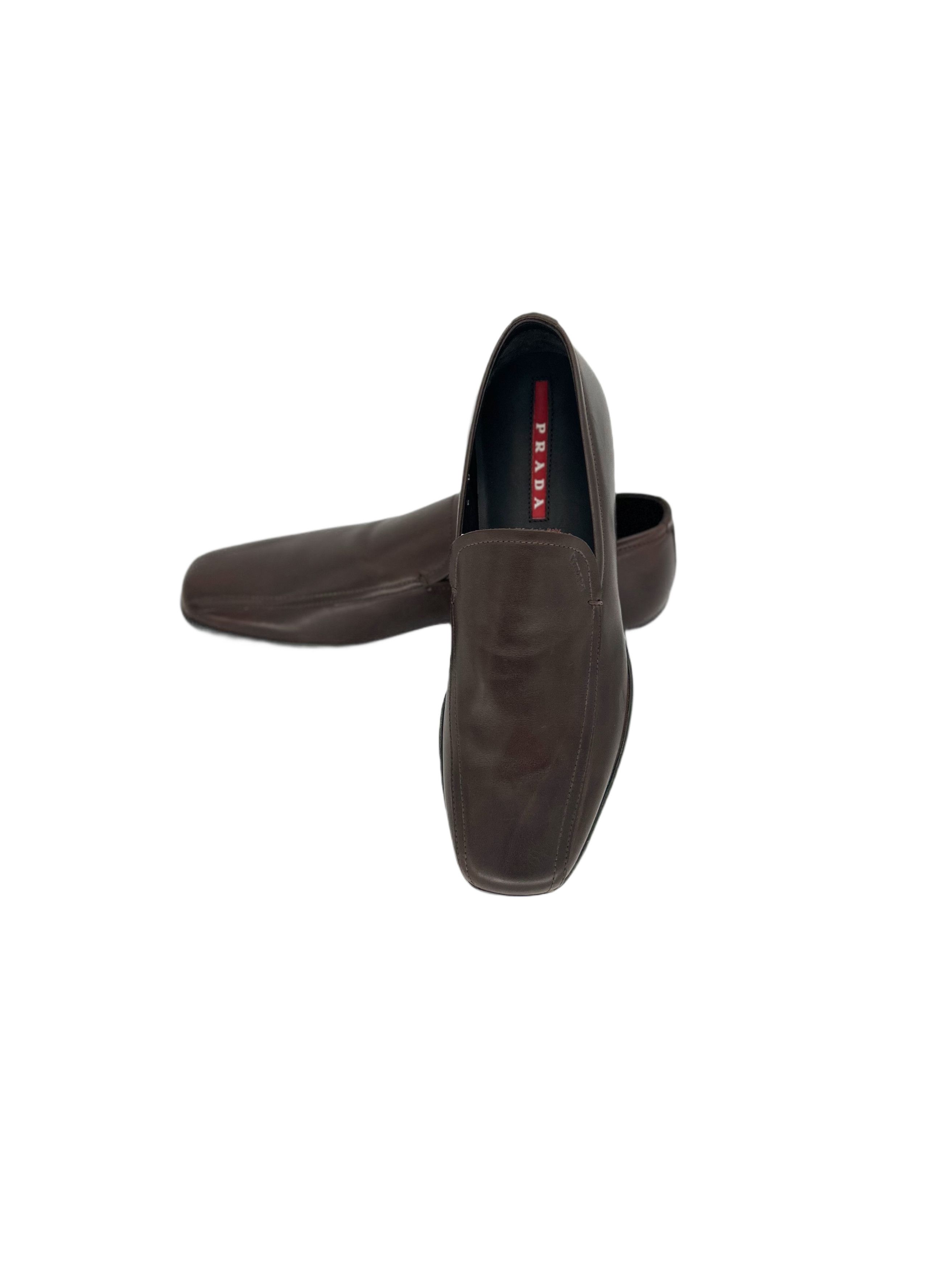 Prada Prada Linea Rossa Dark Brown Loafer Shoes Size US 7 / EU 40 - 5 Thumbnail