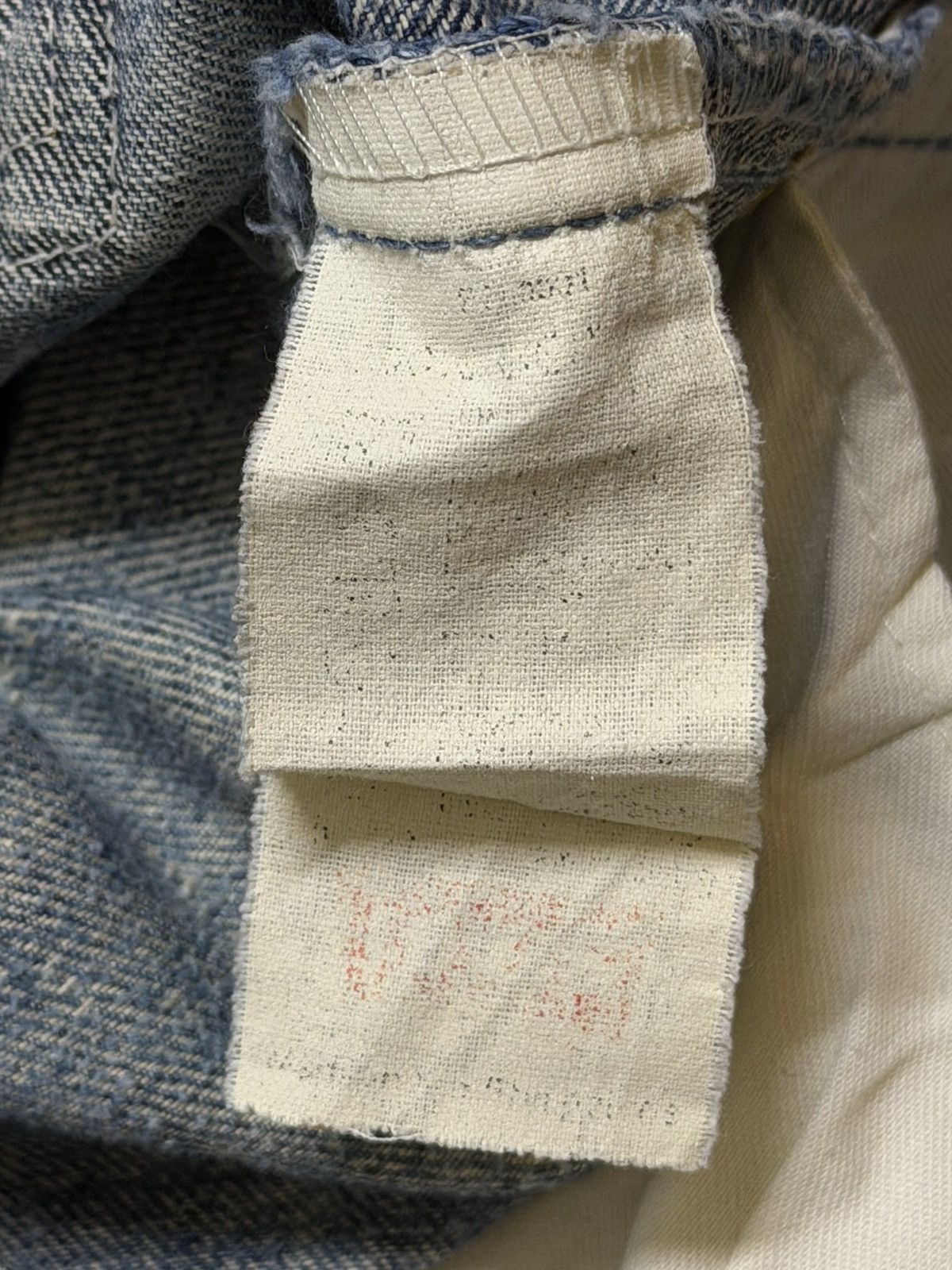 Levi's Vintage 90s Levis Blue Faded Wash Distress Wide Leg Bootcut Size US 33 - 8 Thumbnail
