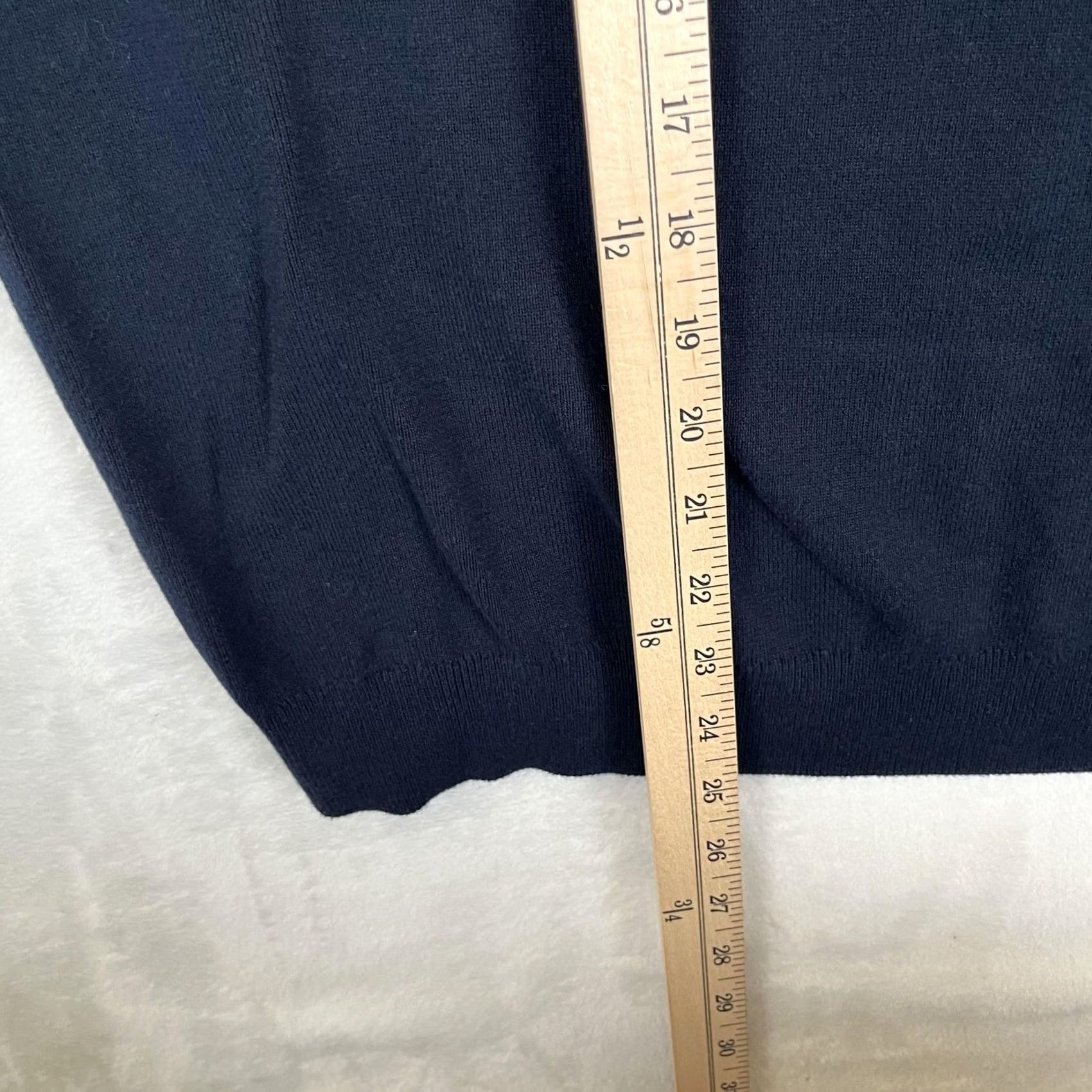 Mango Mango MNG Man Polo Shirt Mens Large Blue White Stripe 1/4 Zip Short Sleeve Knit Size US L / EU 52-54 / 3 - 4 Thumbnail