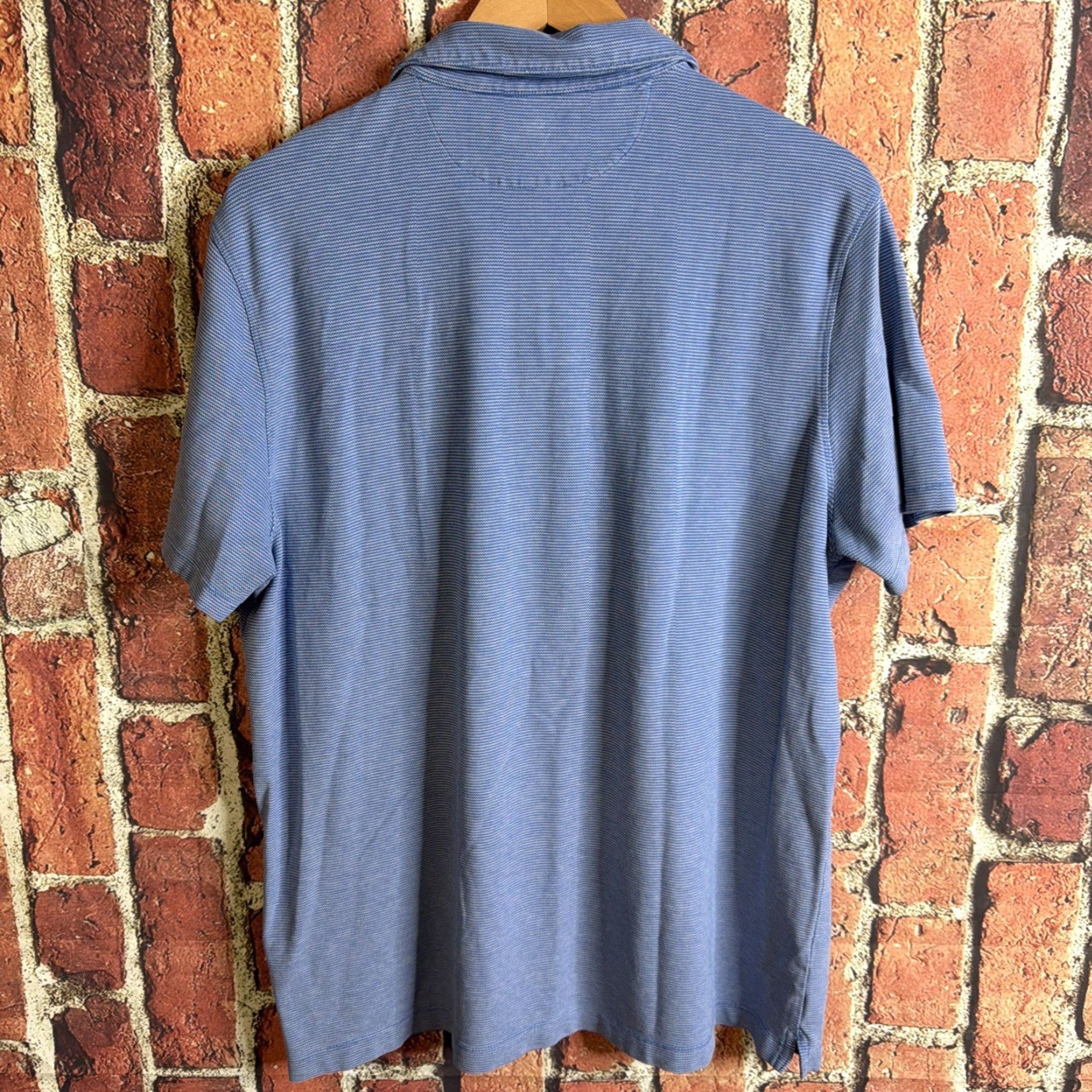 Banana Republic Banana Republic Polo Shirt Mens XL Blue Stretch Pique Pocket Short Sleeve Casual Sport Golf Size US XL / EU 56 / 4 - 3 Thumbnail