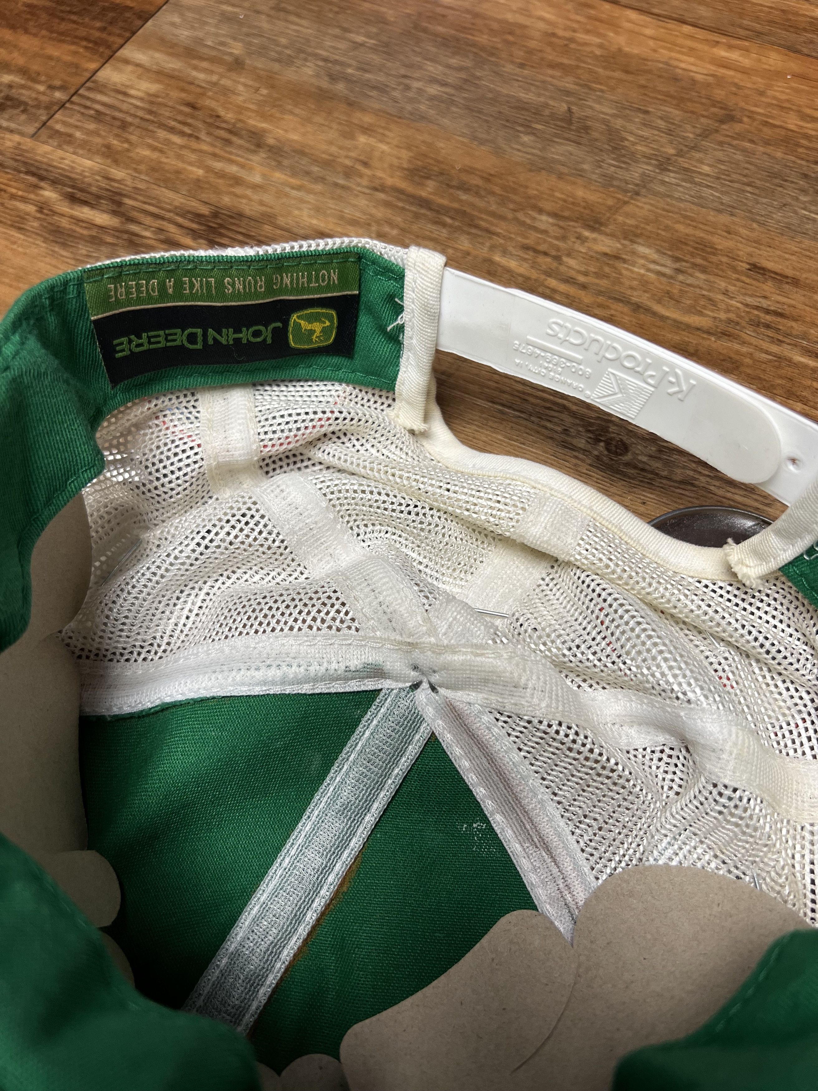 John Deere Vintage John Deere Green + White 6 Panel Snapback Hat w Pins Size ONE SIZE - 6 Thumbnail