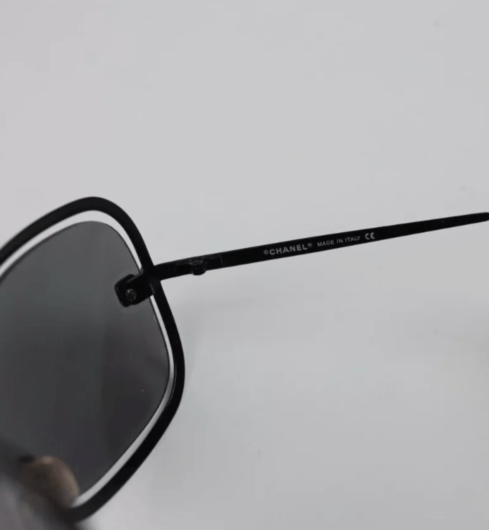 Chanel CHANEL Sunglasses 4031 Rimless Rhinestone 4017 Shields RI832 Size ONE SIZE - 3 Thumbnail