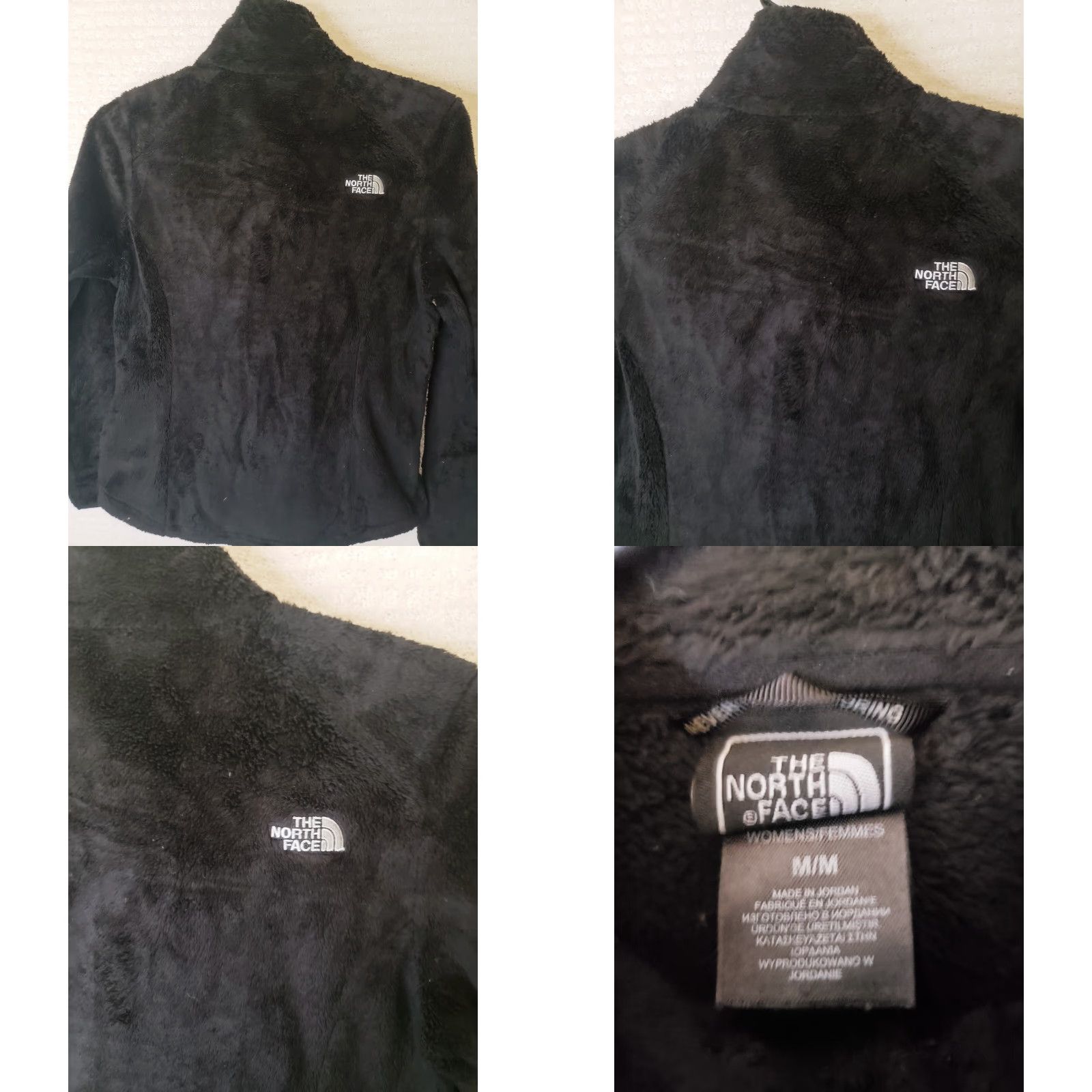 The North Face The North Face Osito 2 Jacket Womens Medium Black Fleece Full Zip Sherpa Wom en Black Solid Logo Pockets Short Size M / US 6-8 / IT 42-44 - 8 Thumbnail