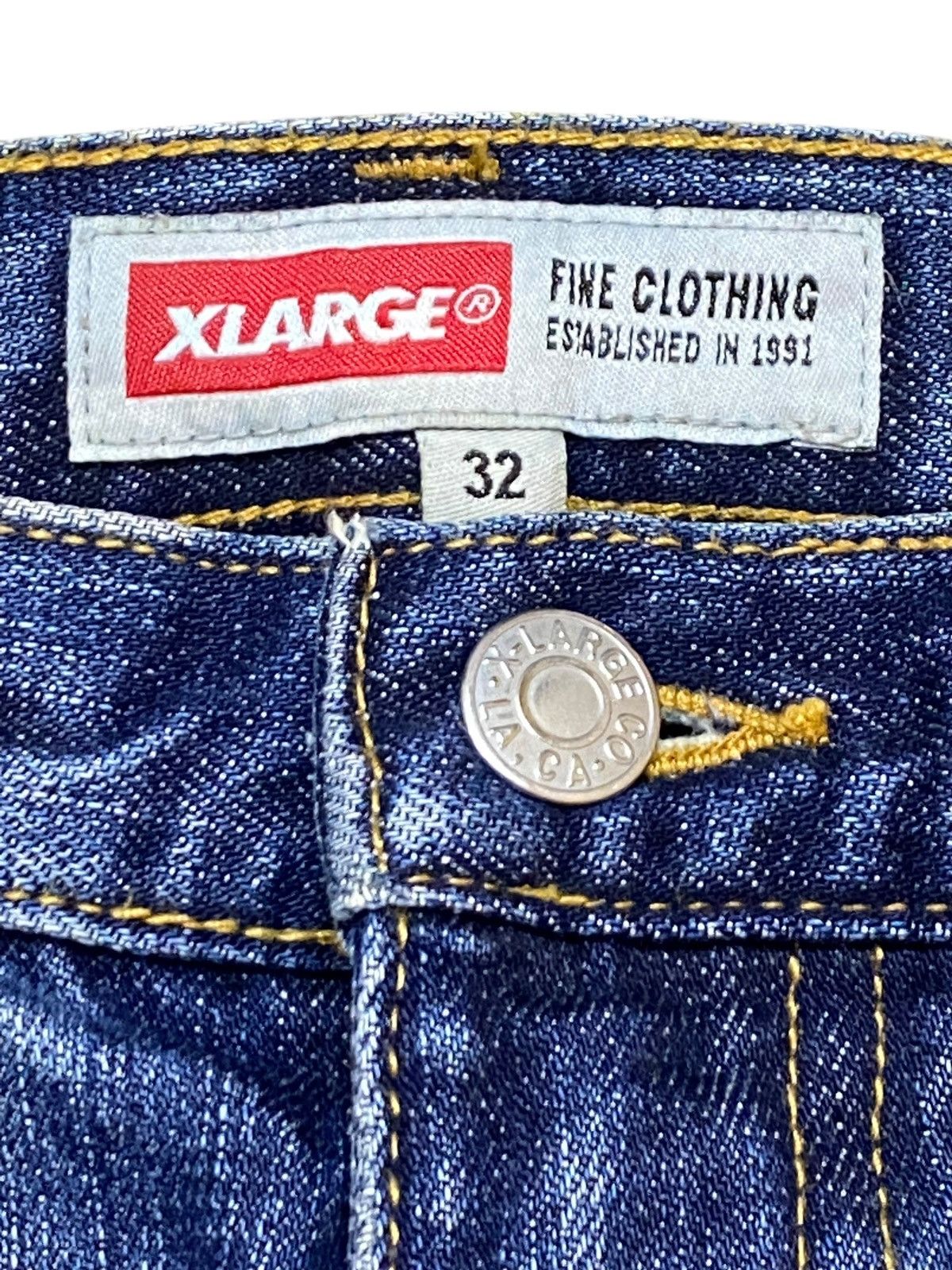 Xlarge Vintage X Large Selvedge Distressed Whisker Loose Jeans Size US 32 / EU 48 - 9 Thumbnail