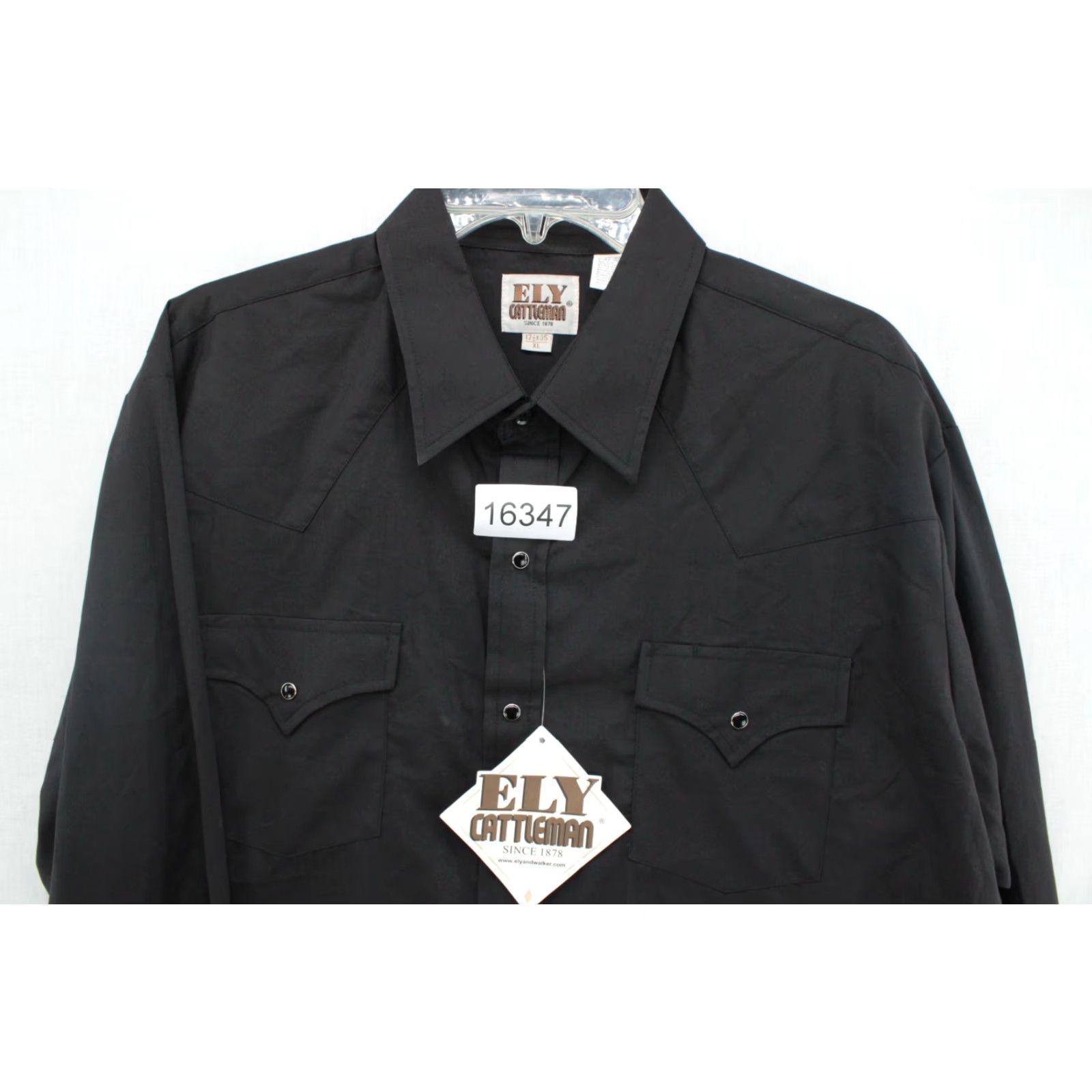 Vintage VINTAGE Ely Cattleman Shirt Men's XL Black Long Sleeve Pearl Snap Cowboy Western Size US XL / EU 56 / 4 - 6 Thumbnail