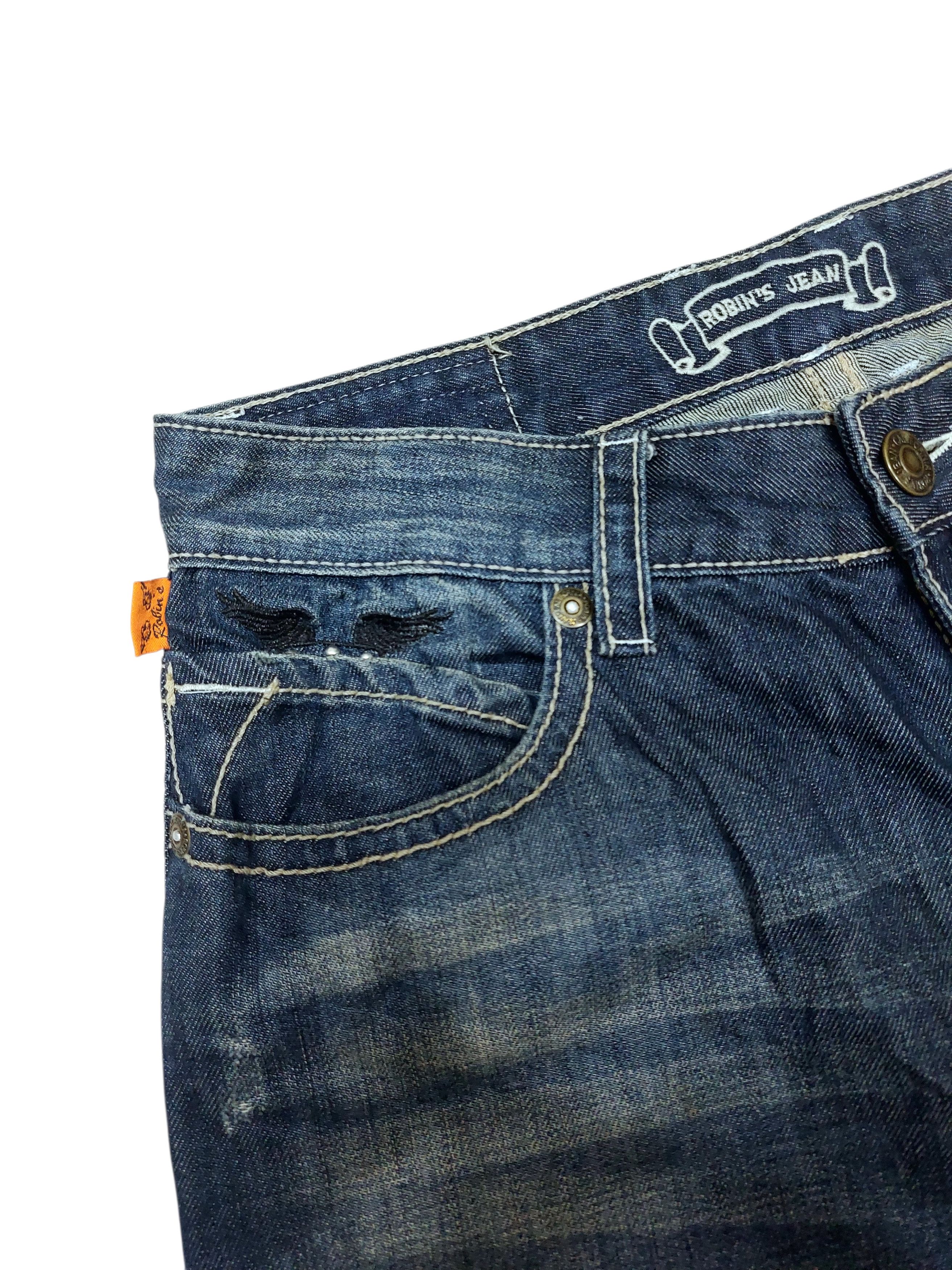 Robins Jeans Robins Jeans Studded Style Vintage Denim Size US 34 / EU 50 - 6 Thumbnail