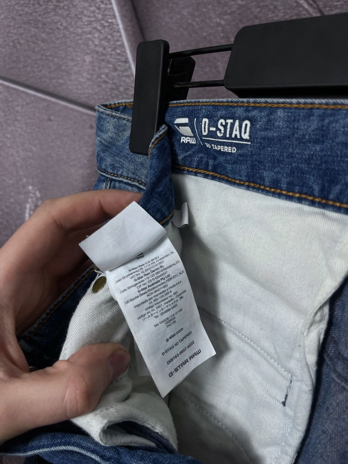 G-Star G-Star Raw D-Staq 3D Tapered Distressed Blue Denim W28 L34 Size US 28 / EU 44 - 13 Thumbnail
