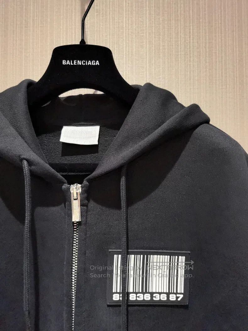 Vetements VETEMENTS Barcode logo zip-up hooded sweatshirt Size US L / EU 52-54 / 3 - 3 Thumbnail