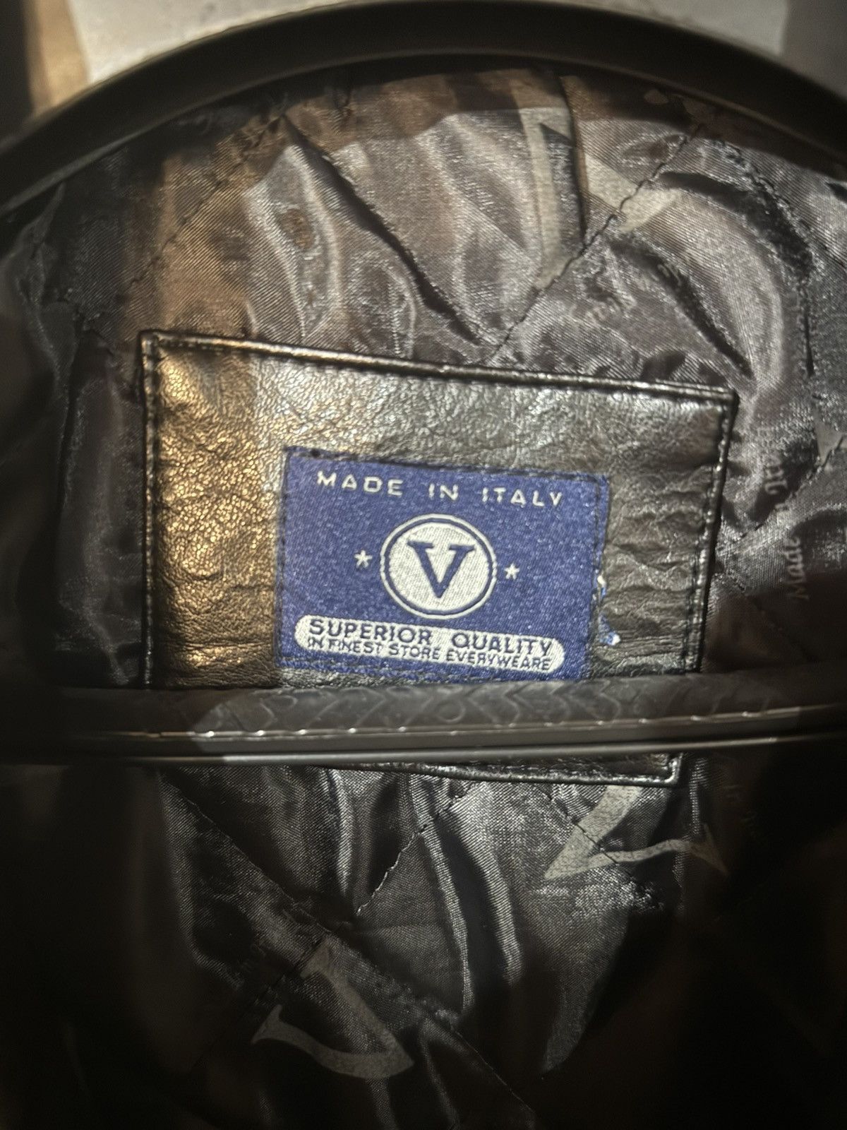 Vintage 1990s Vintage Leather Jacket / Trench coat Size US L / EU 52-54 / 3 - 4 Thumbnail