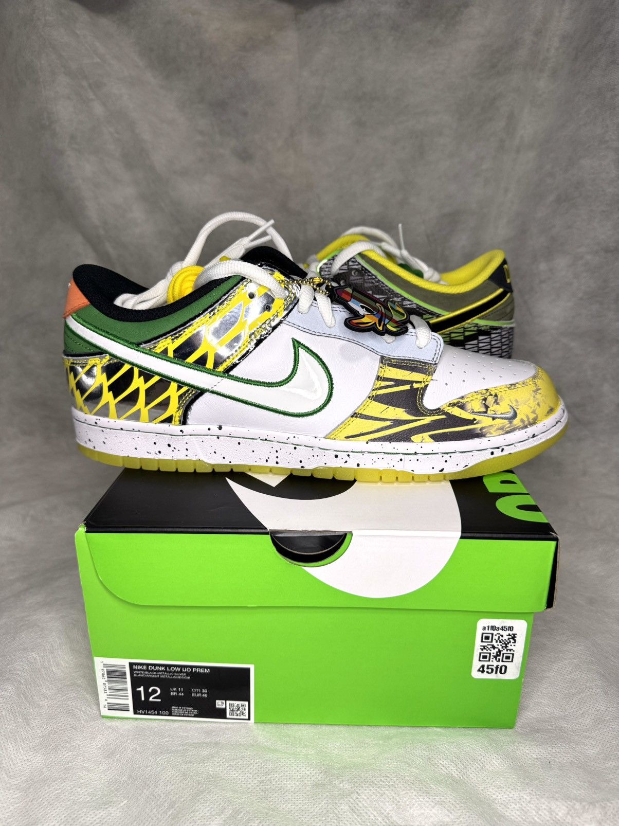Nike Nike Dunk Low What the Duck University of Oregon Away PE Size US 12 / EU 45 - 1 Thumbnail