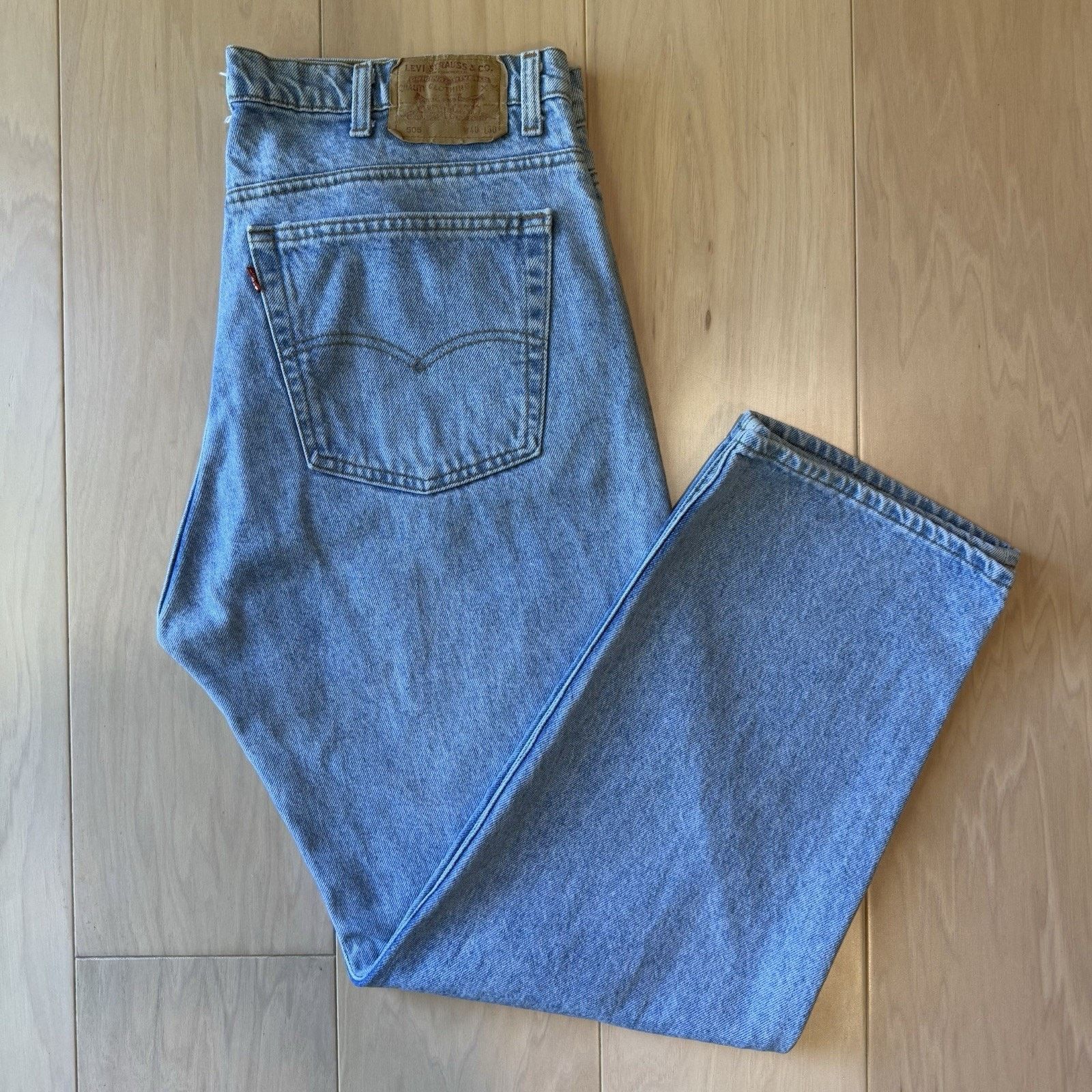 Levi's × Vintage Vintage Levis 505 Jeans 38 Blue Light Wash Made In USA 80s Size US 38 / EU 54 - 2 Thumbnail