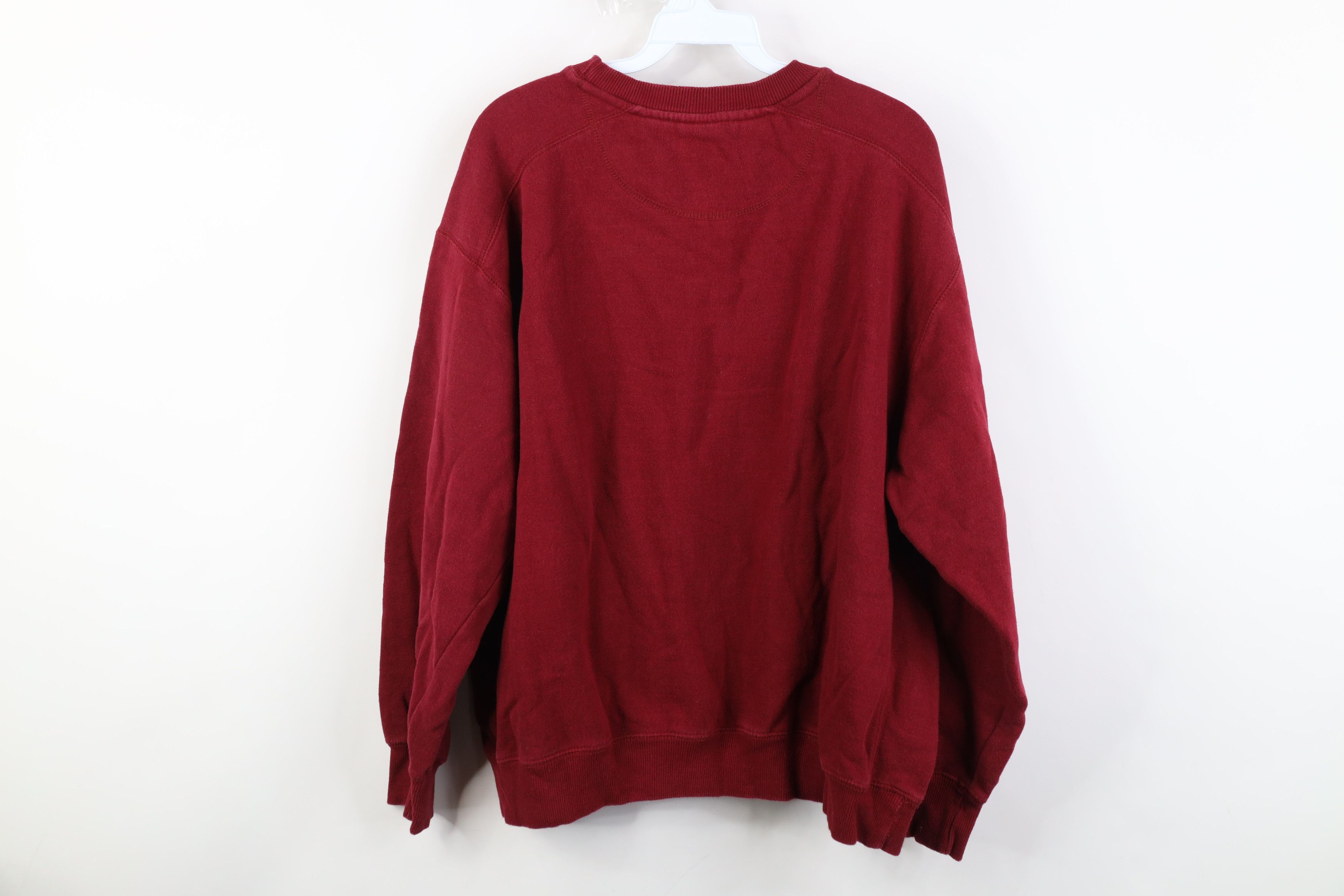 Starter Vintage 90s Starter Blank Monochrome Crewneck Sweatshirt Red Size US XL / EU 56 / 4 - 9 Thumbnail