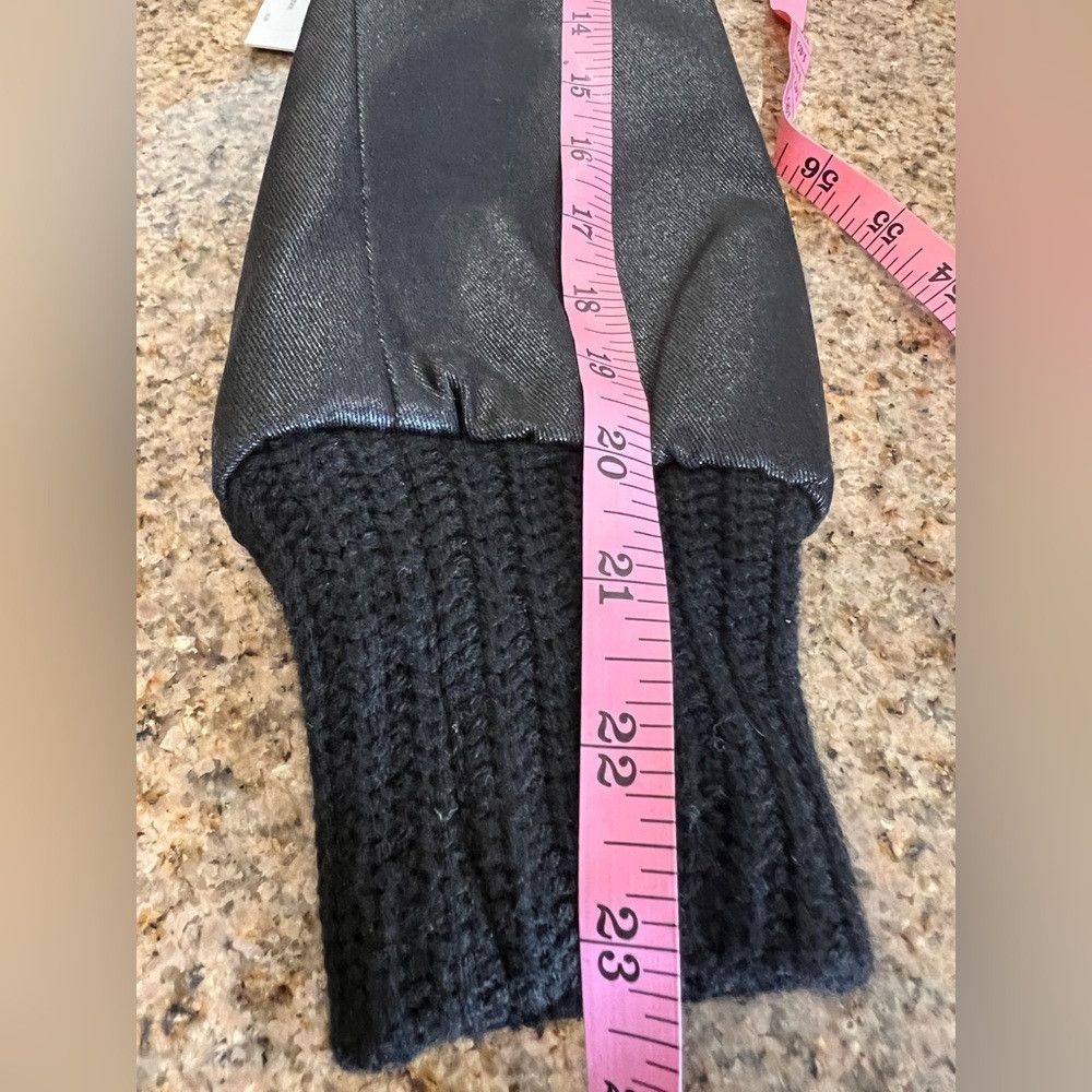 Other Poleci Black Glazed Leather Look Jacket NWT Size 4 Coated C Size L / US 10 / IT 46 - 7 Thumbnail