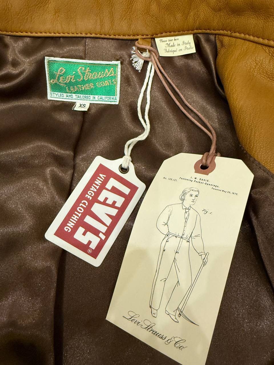 Levi's Vintage Clothing Levi's Vintage Clothing LVC 1940 Leather Coat CARAMEL BROWN Size US XS / EU 42 / 0 - 5 Thumbnail