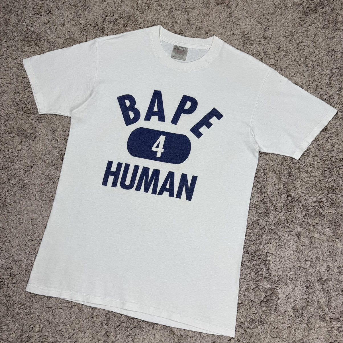 Vintage Vintage Bape 4 Human Rare T-shirt Size US M / EU 48-50 / 2 - 4 Thumbnail
