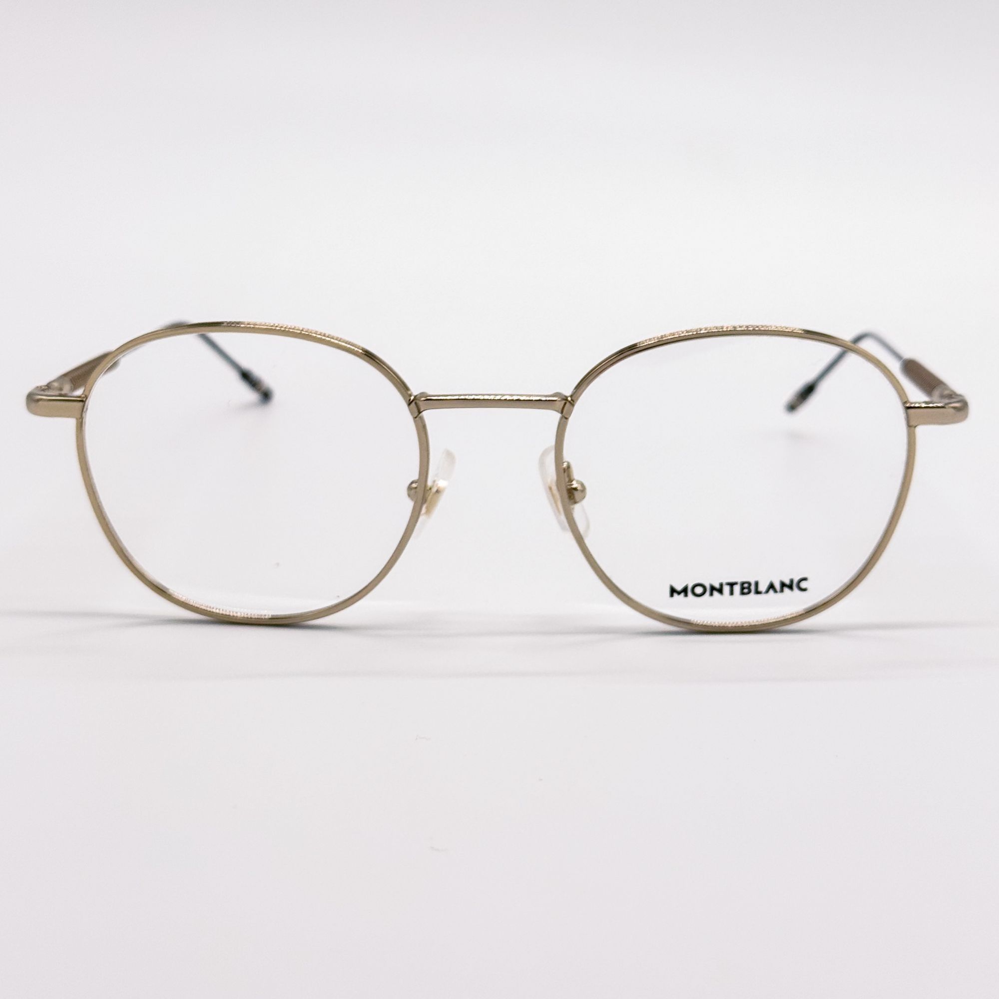 Montblanc NEW MONTBLANC EYEGLASSES MB0048O 002 GOLD MEN EYEWEAR Size ONE SIZE - 4 Thumbnail