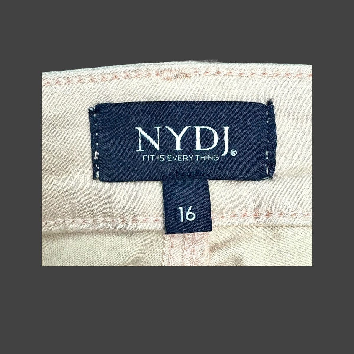NYDJ NYDJ Marilyn Women’s Peach Straight Crop Denim Jeans Sz 16 Size 36" / US 14 / IT 50 - 9 Thumbnail