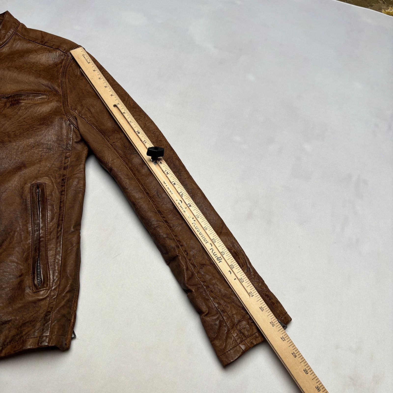 Levi's Vintage Levi's Cafe Racer Leather Jacket Capital E Men's M Size US M / EU 48-50 / 2 - 8 Thumbnail