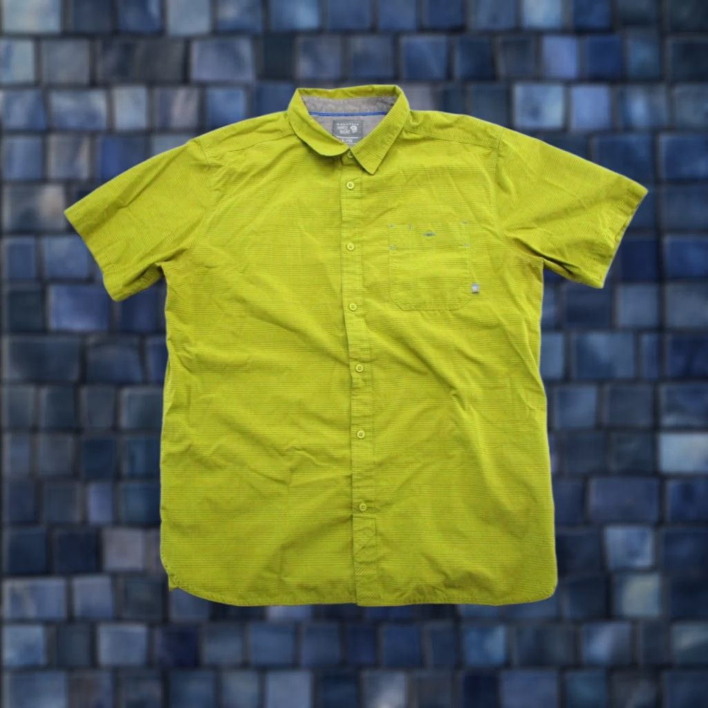 Mountain Hardwear Mountain Hardwear Shirt Men L Green Short Sleeve Button-Up Outdoor Collared Cotton Woven Vintage No Size US L / EU 52-54 / 3 - 1 Thumbnail
