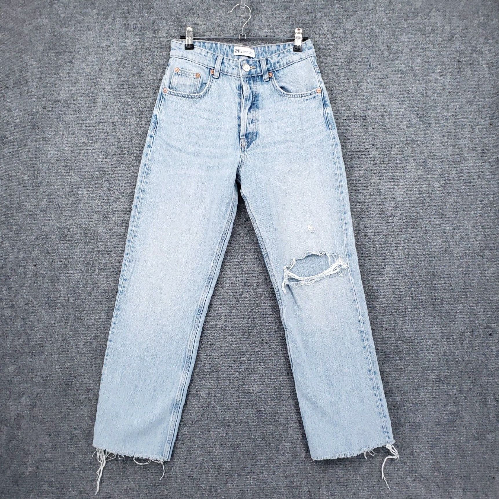 Zara Ripped Mom newest Jeans