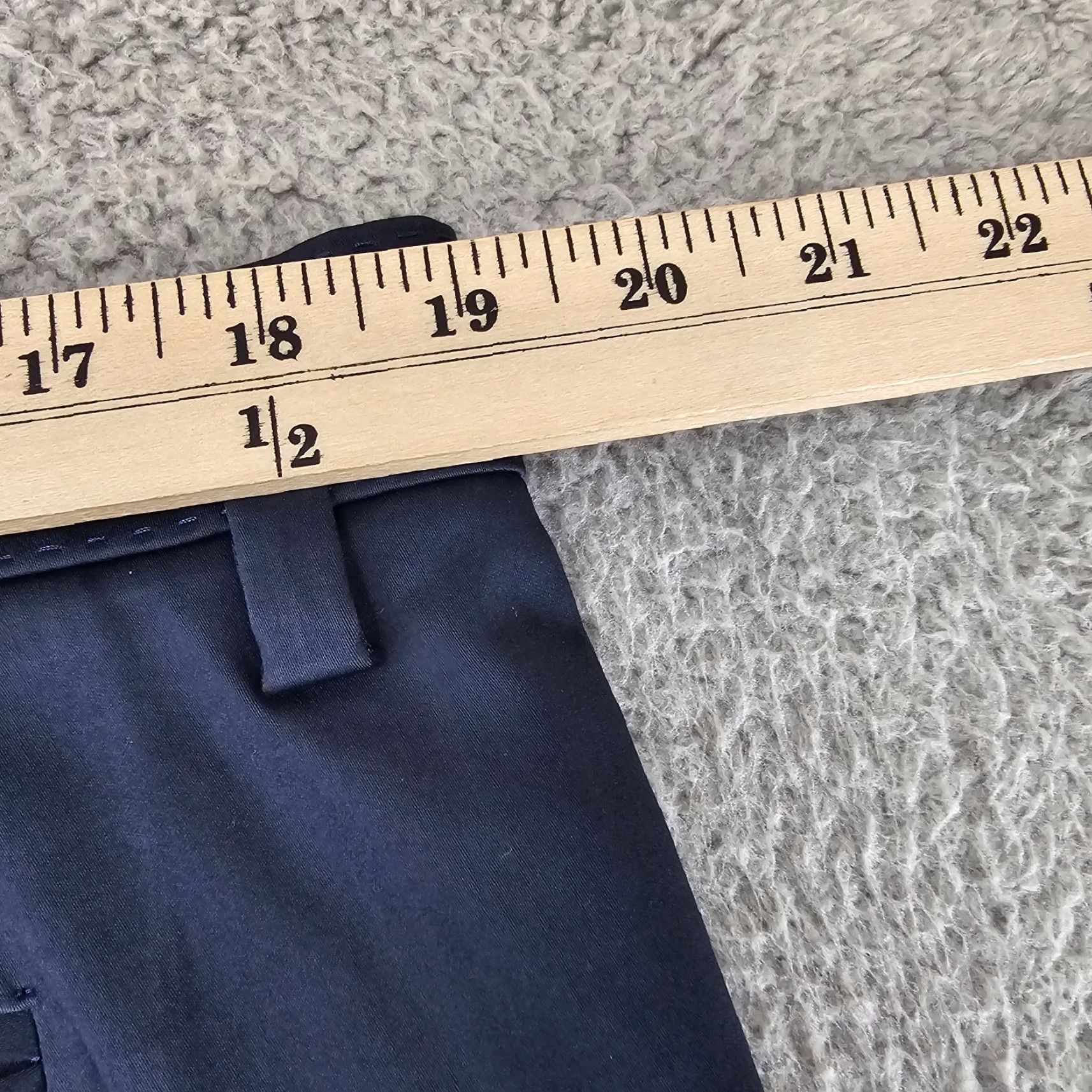 Giorgio Armani VINTAGE Giorgio Armani Dress Pants Womens 38x25 Navy High Rise Wide Flat Front Trousers Size 26" / US 2 / IT 38 - 5 Thumbnail
