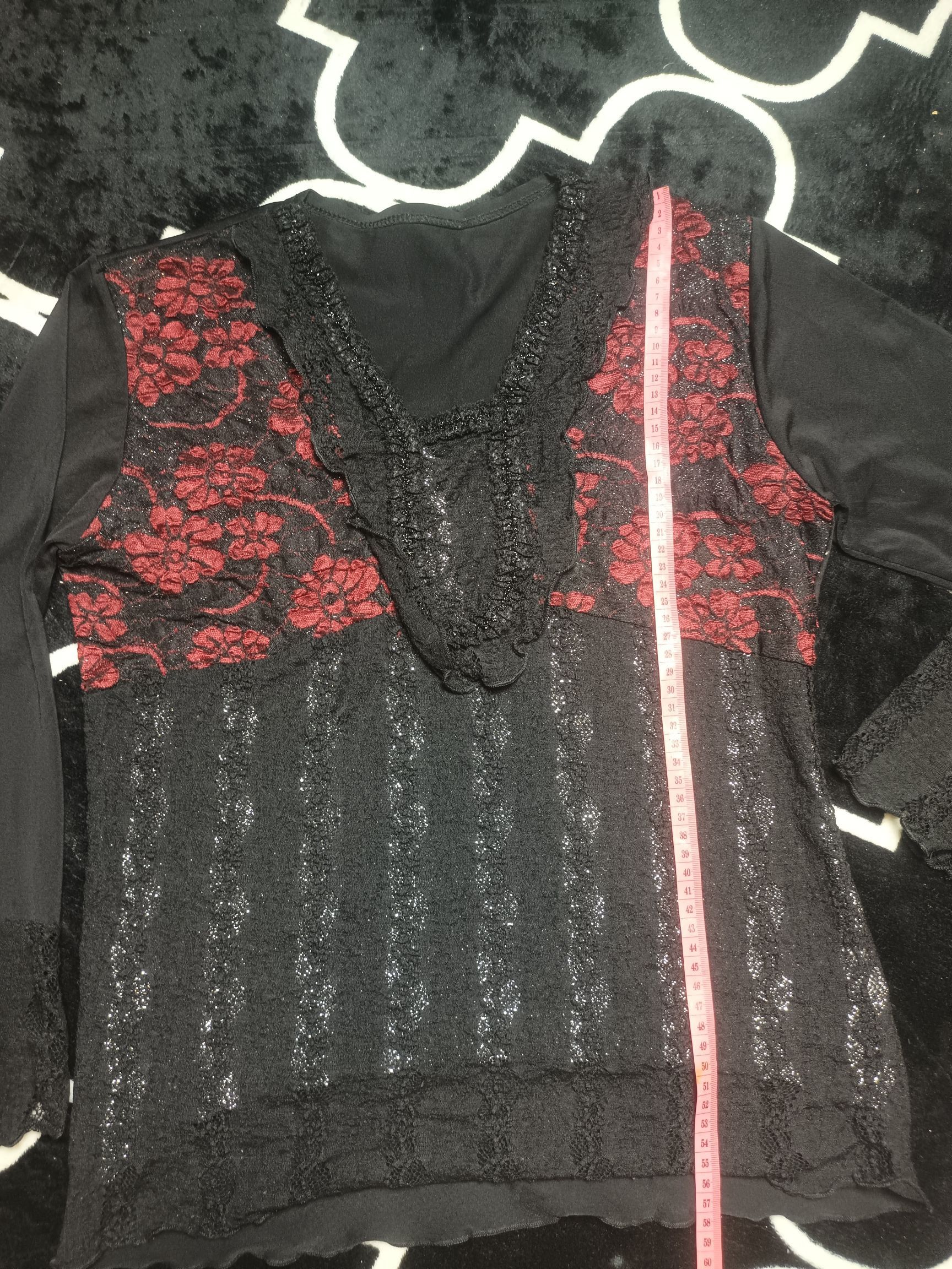 Japanese Brand × Vintage Women's Black Lace Blouse Size M / US 6-8 / IT 42-44 - 5 Thumbnail
