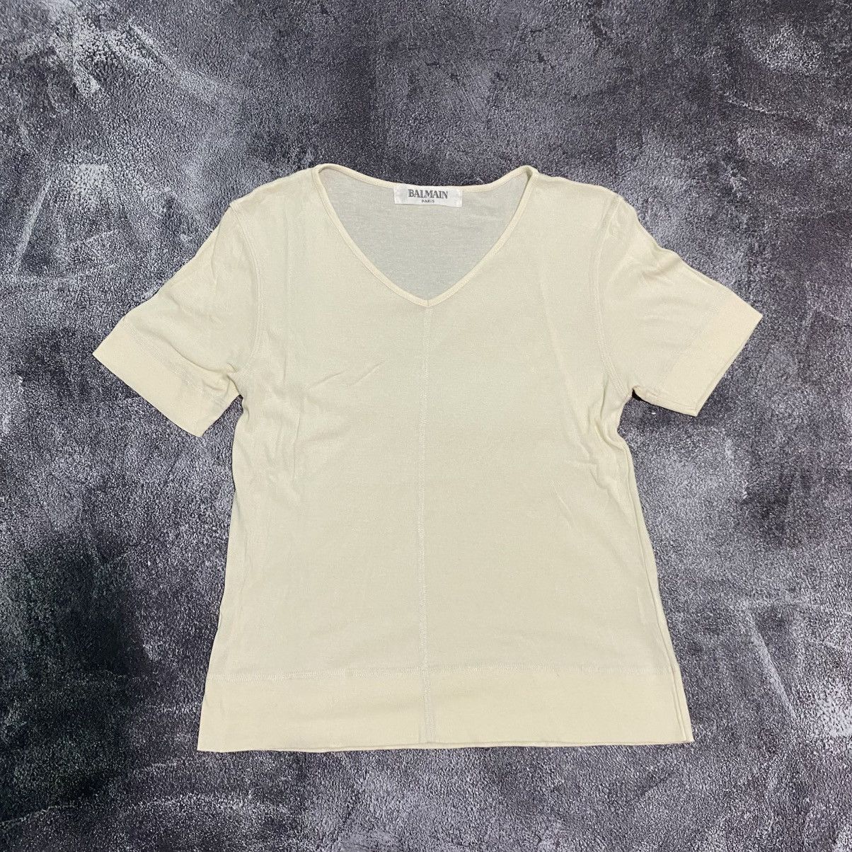 Balmain Vintage Balmain Paris Tee Size S / US 4 / IT 40 - 1 Thumbnail