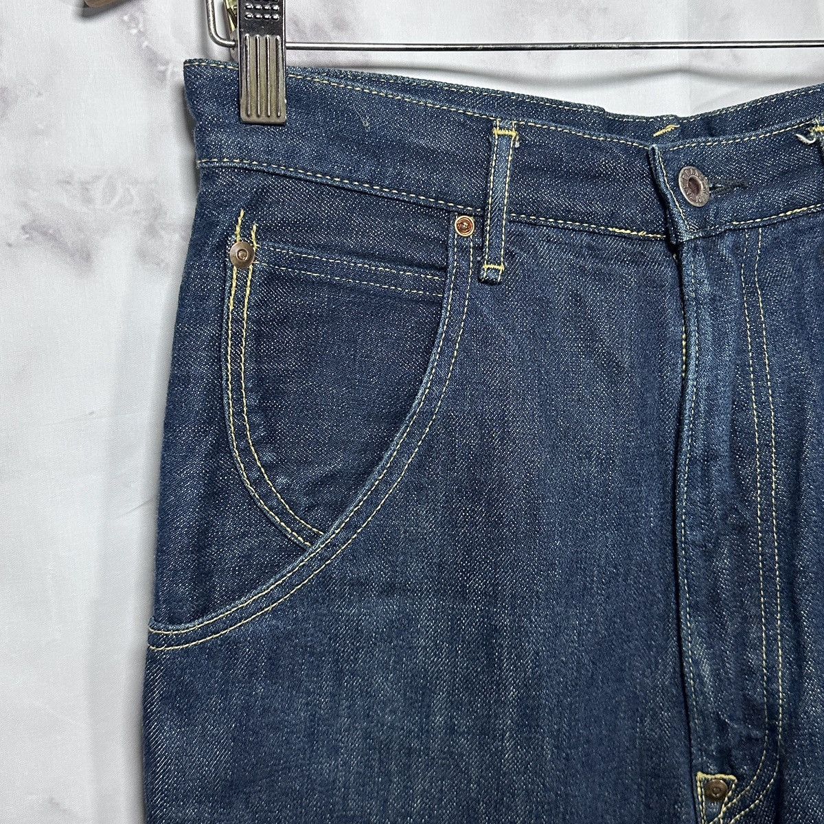 Kapital Buckleback Blue Denim Jeans Size US 30 / EU 46 - 2 Thumbnail