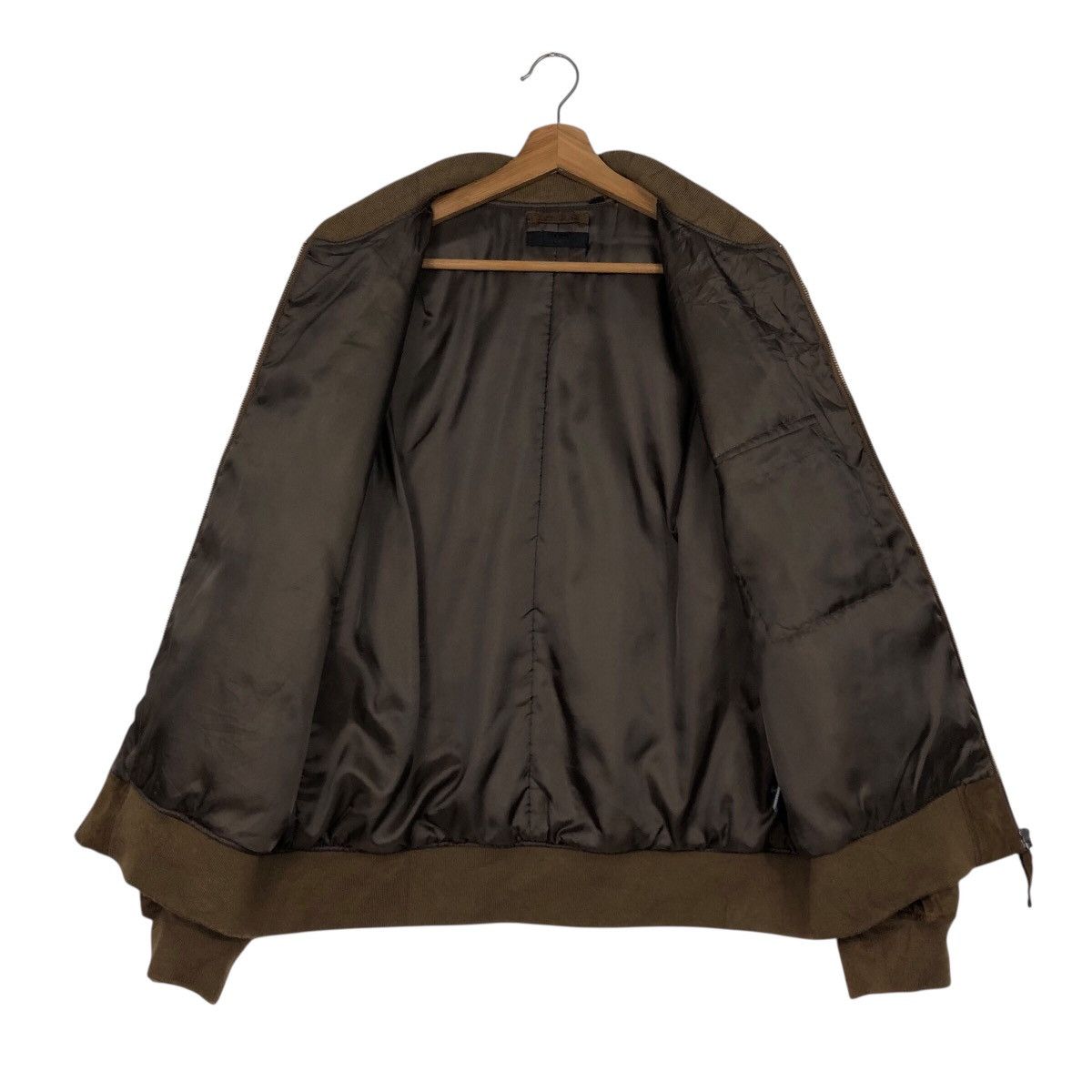 Japanese Brand 📌Rich Brown Vintage Bomber Biker Jacket Uniqlo Issey Miyake Size US XL / EU 56 / 4 - 14 Thumbnail