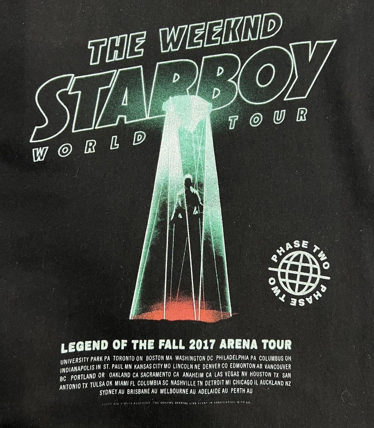 Band Tees The Weeknd Starboy 2017 World Tour Size US L / EU 52-54 / 3 - 5 Thumbnail