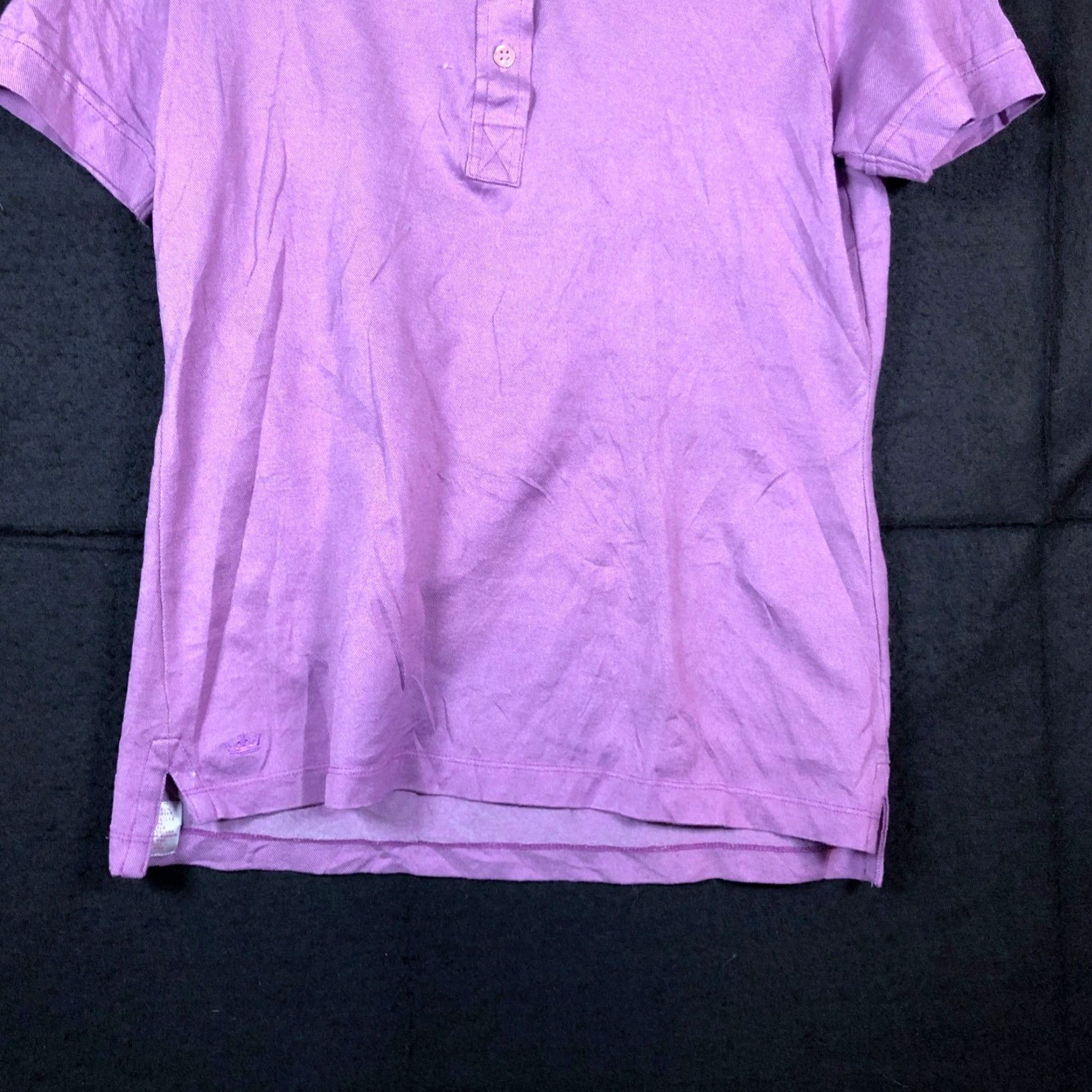 Peter Millar Peter Millar Womens Shirt Purple Polo Short Sleeve Medium Casual Workwear Cotton Polyester Button Collared Size M / US 6-8 / IT 42-44 - 3 Thumbnail