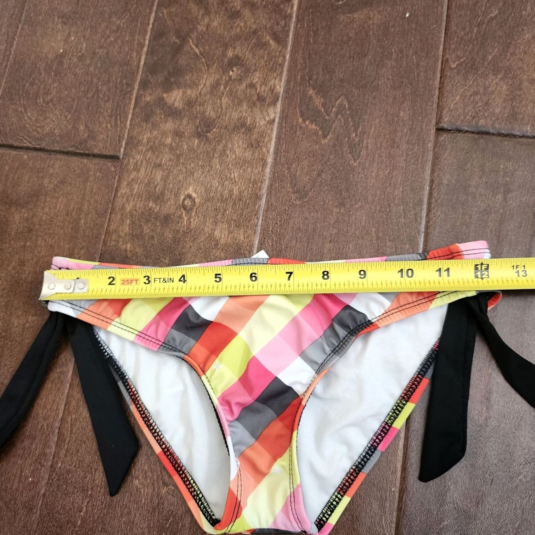 Hurley Hurley Women's Bikini Bottoms Plaid - Petite P Multicolor Spandex Polyester Hand Wash Only Hipster Beach 90s? Size 28" / US 6 / IT 42 - 6 Thumbnail