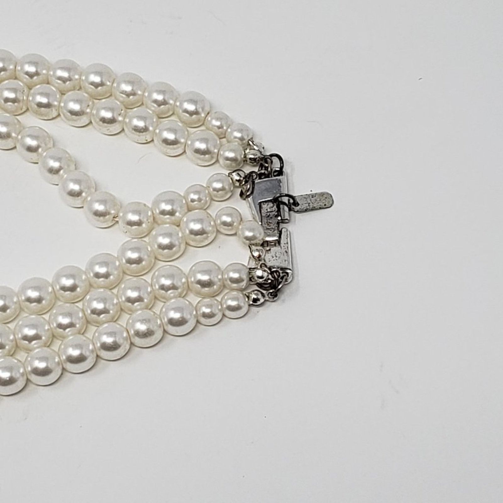 Other Faux Pearl & Enamel Layered Necklace Set Size ONE SIZE - 8 Thumbnail