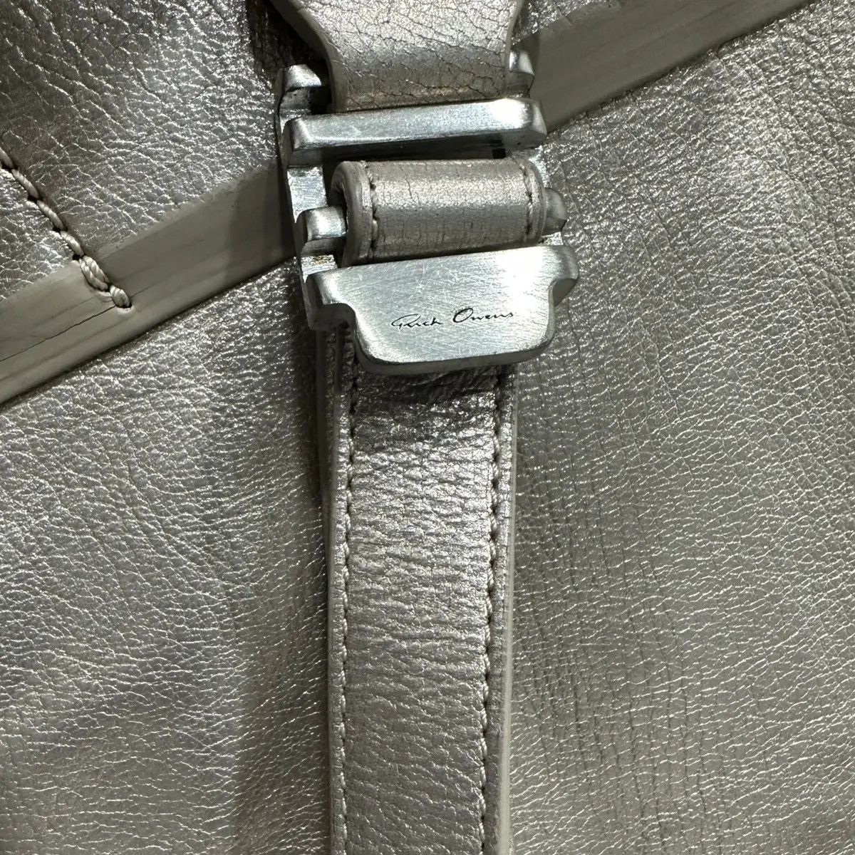 Rick Owens Rick Owens Leather Backpack / Sling Bag Bronze Size ONE SIZE - 6 Thumbnail
