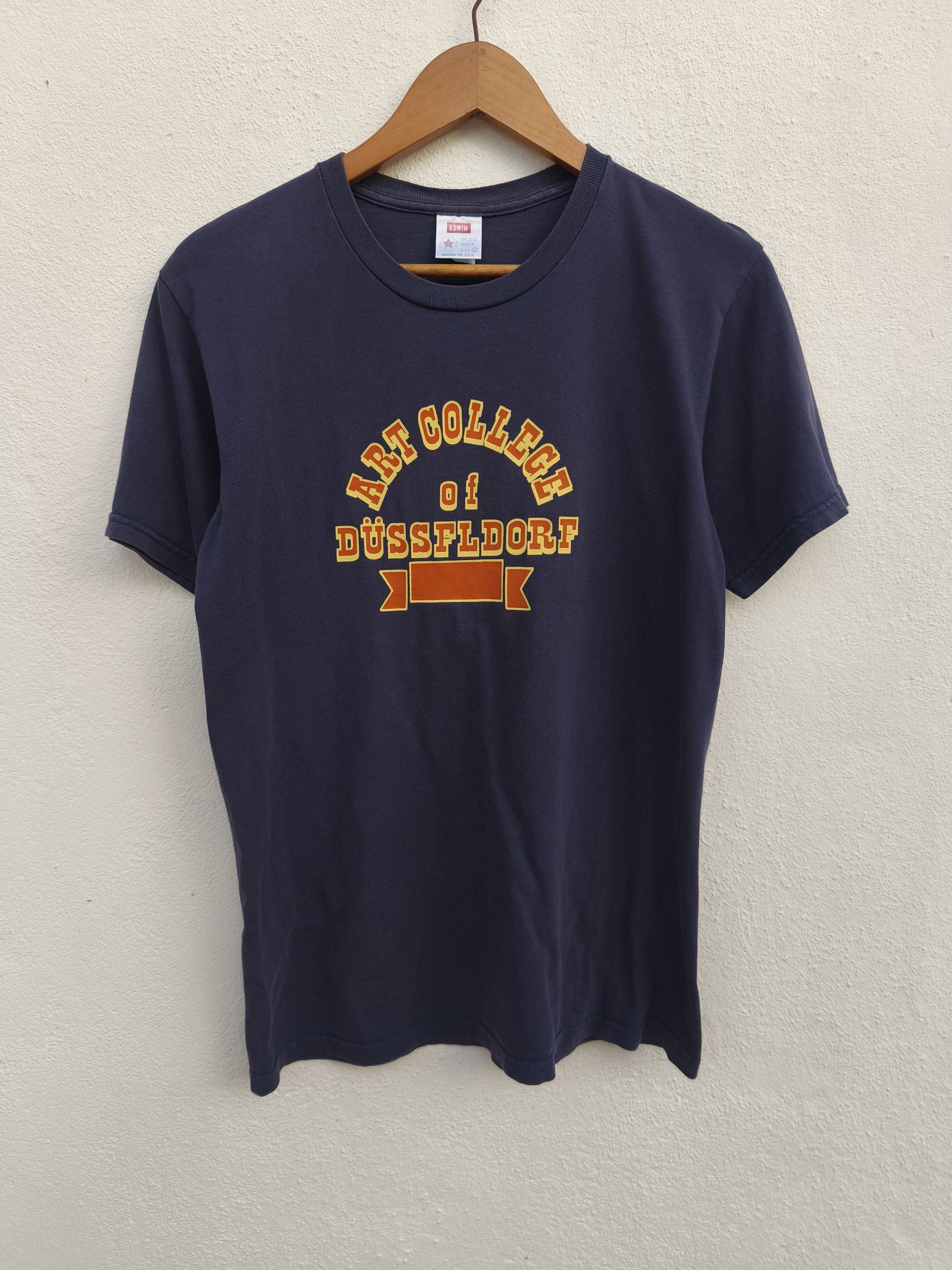 Edwin 🔥 Vintage 90s Vintage Edwin t shirt USA faded blue Size US M / EU 48-50 / 2 - 2 Thumbnail