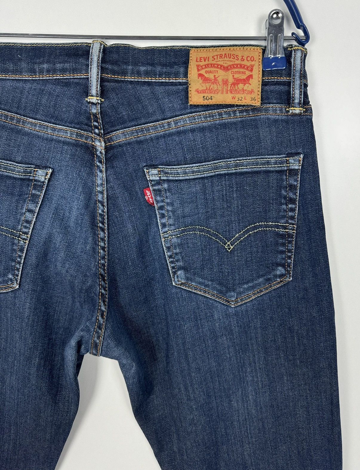 Levi's Levi’s 504 Regular Straight Denim Jeans Size US 32 / EU 48 - 9 Thumbnail