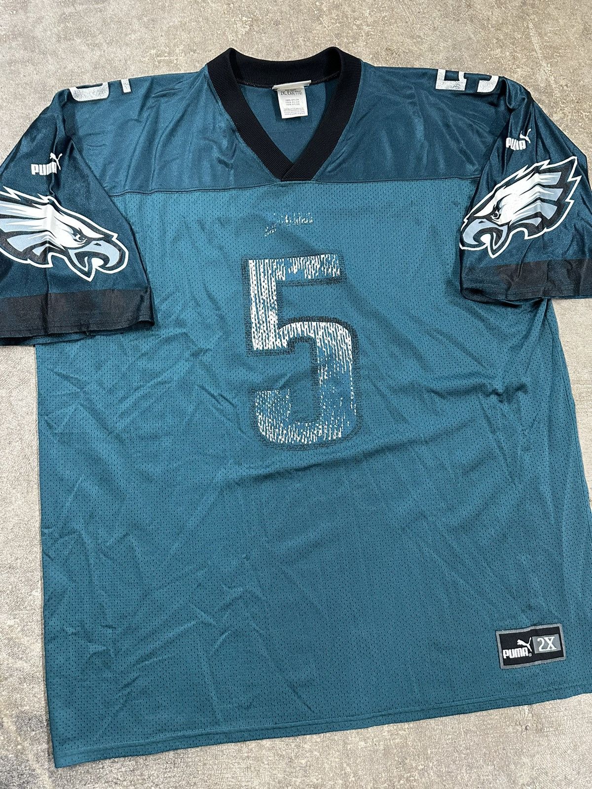 Puma Vintage Y2K Puma Philadelphia Eagles Mcnabb #5 NFL Jersey Size US XXL / EU 58 / 5 - 3 Thumbnail