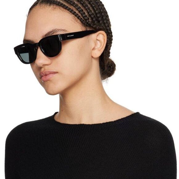 Saint Laurent Paris 🕶️ New Saint Laurent SL675 001 Sunglasses - Black Frame Size ONE SIZE - 4 Thumbnail