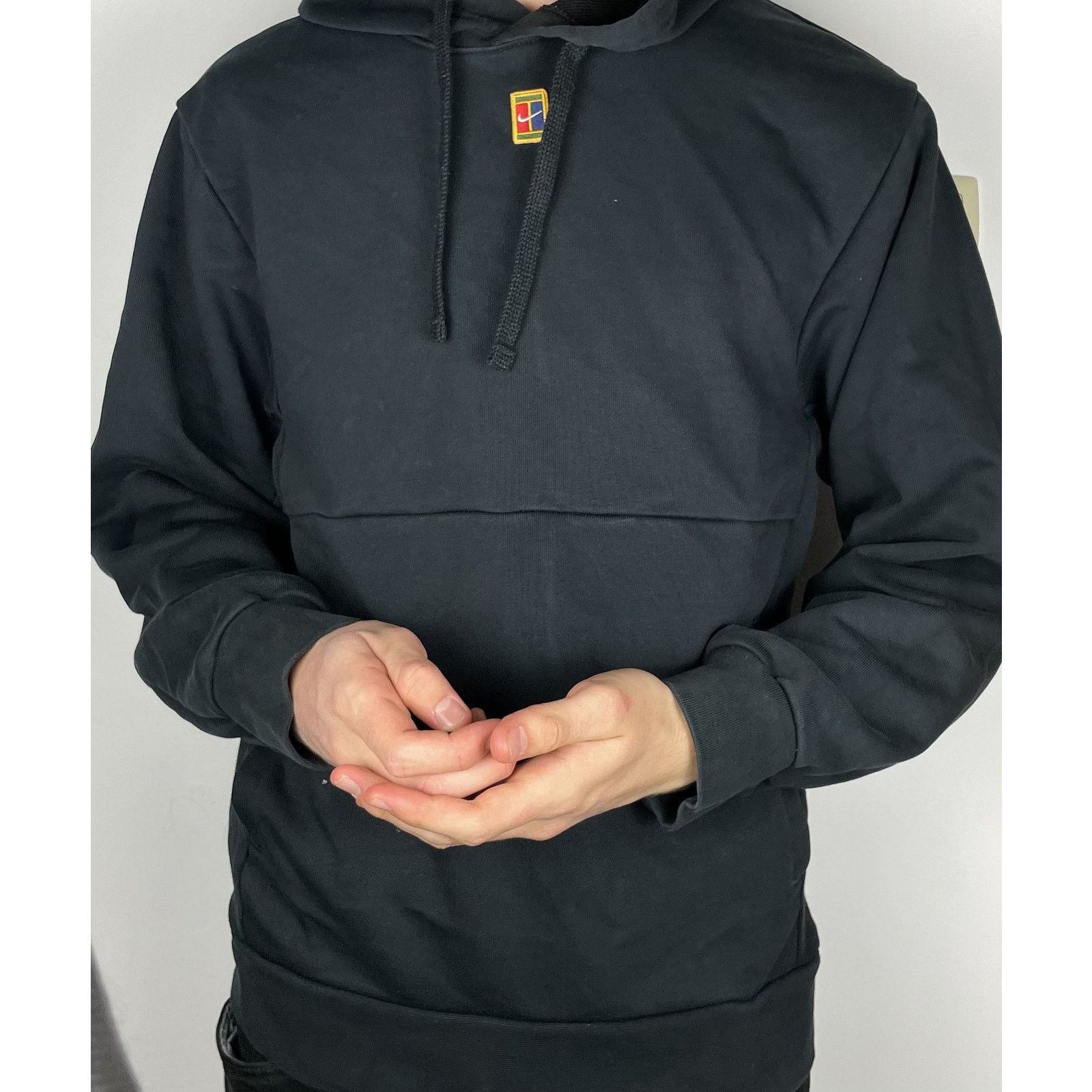 Nike Nike Court Fleece Men Black Cotton Pullover Tennis Hoodie XS Size US XS / EU 42 / 0 - 2 Thumbnail