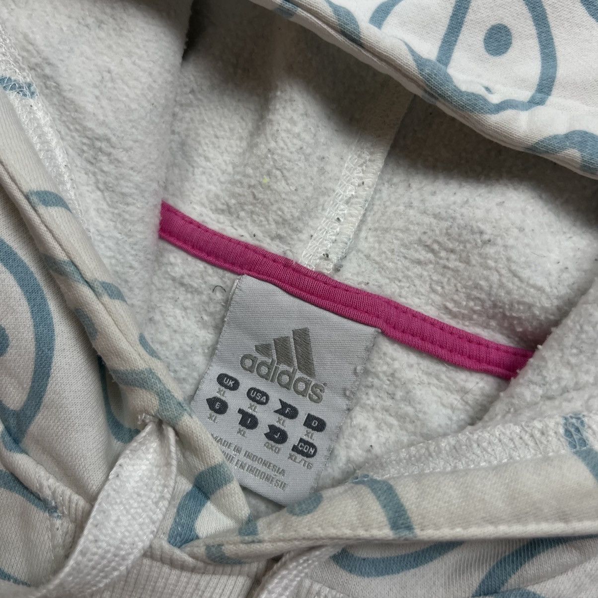 Adidas 00s ADIDAS BASIC LOGO VINTAGE Y2K OVERSIZED PULLOVER HOODIE Size US XL / EU 56 / 4 - 6 Thumbnail