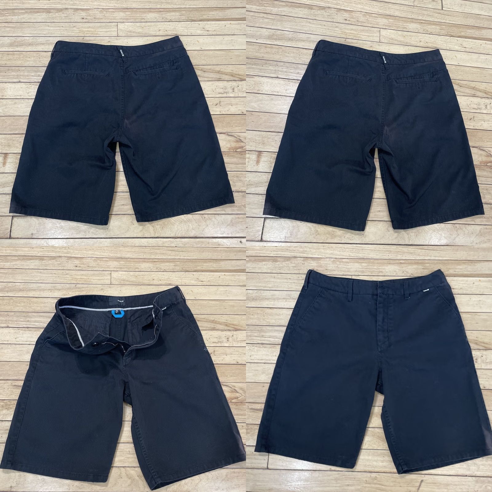 Hurley Hurley Shorts Men 32 Black Sun Bleached Thick Canvas Preppy Skate Surf Chino 32 Size US 32 / EU 48 - 9 Thumbnail