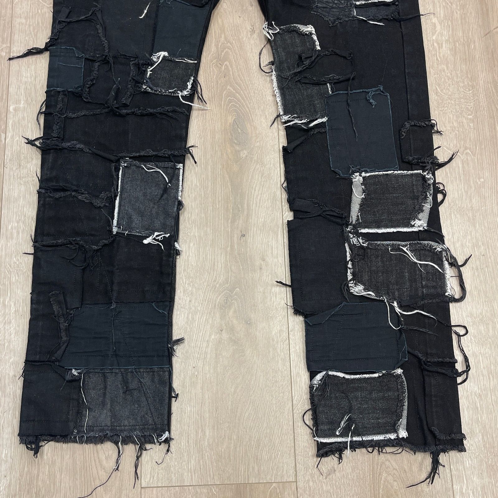 MNML Kody Phillips for MNML LA Black Denim patchwork jeans 34 Size US 34 / EU 50 - 8 Thumbnail