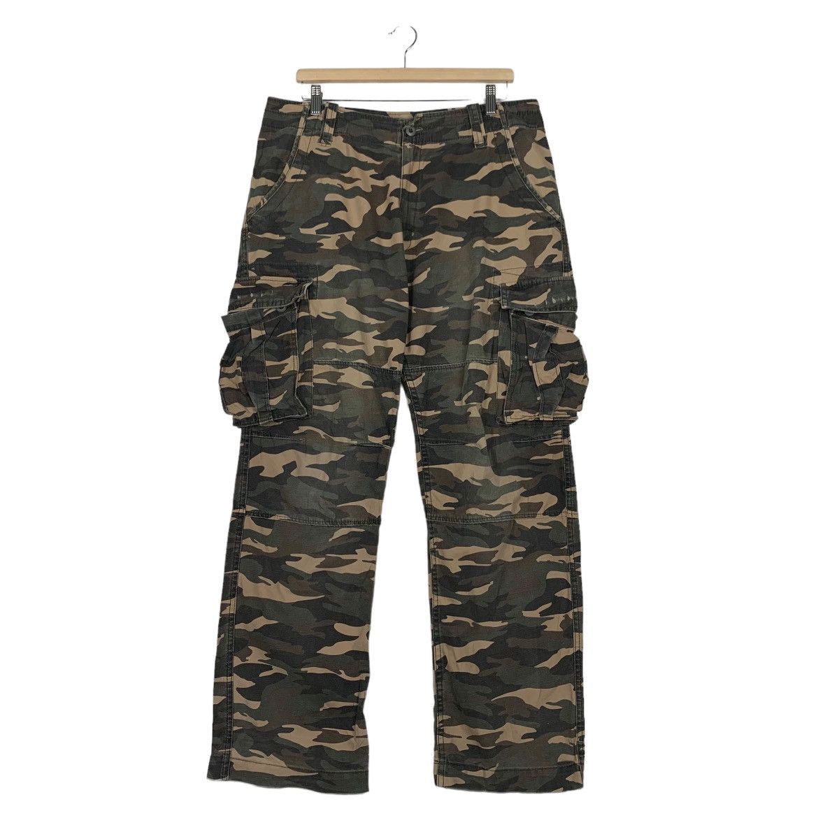 Japanese Brand TWENTY WORKS 6 Pocket Camo Cargo Tactical Pant #0172-C9 Size US 36 / EU 52 - 1 Thumbnail