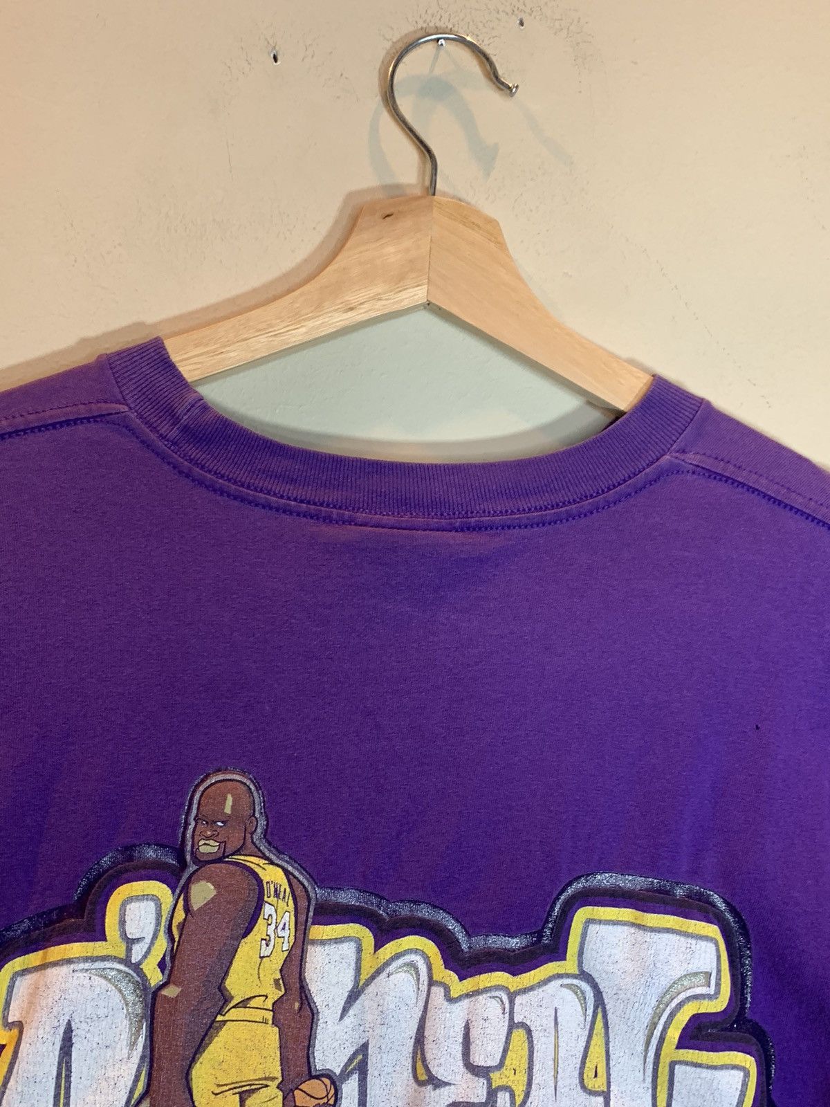 Nike *RARE* Vintage Shaq Nike Shaquille O’Neal LA Lakers T-Shirt Size US L / EU 52-54 / 3 - 9 Thumbnail