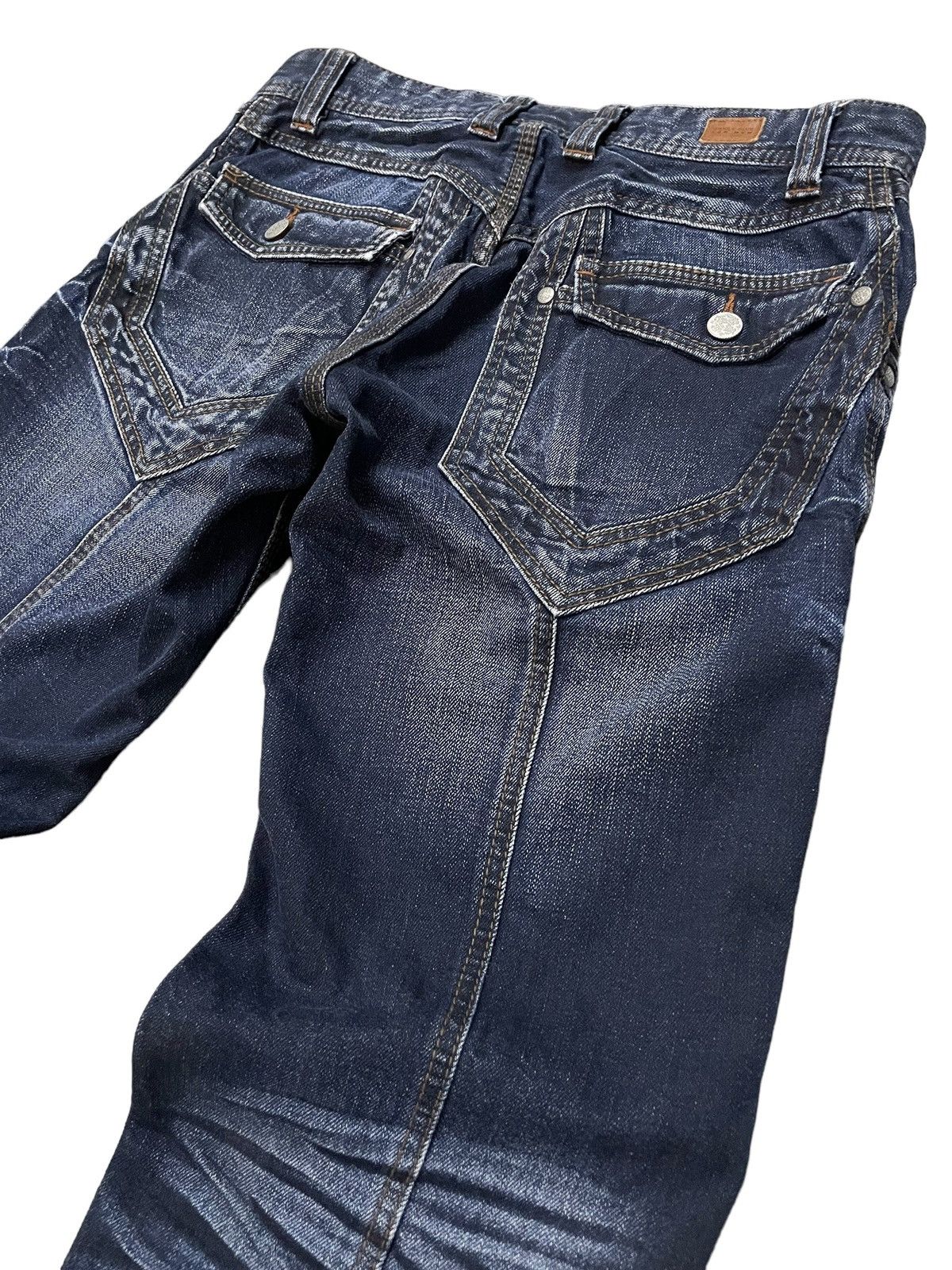 Hysteric Glamour × Nicole Club Nicole Club Ezyme Laser Wash Claw Mark Studded Jeans Size US 30 / EU 46 - 13 Thumbnail